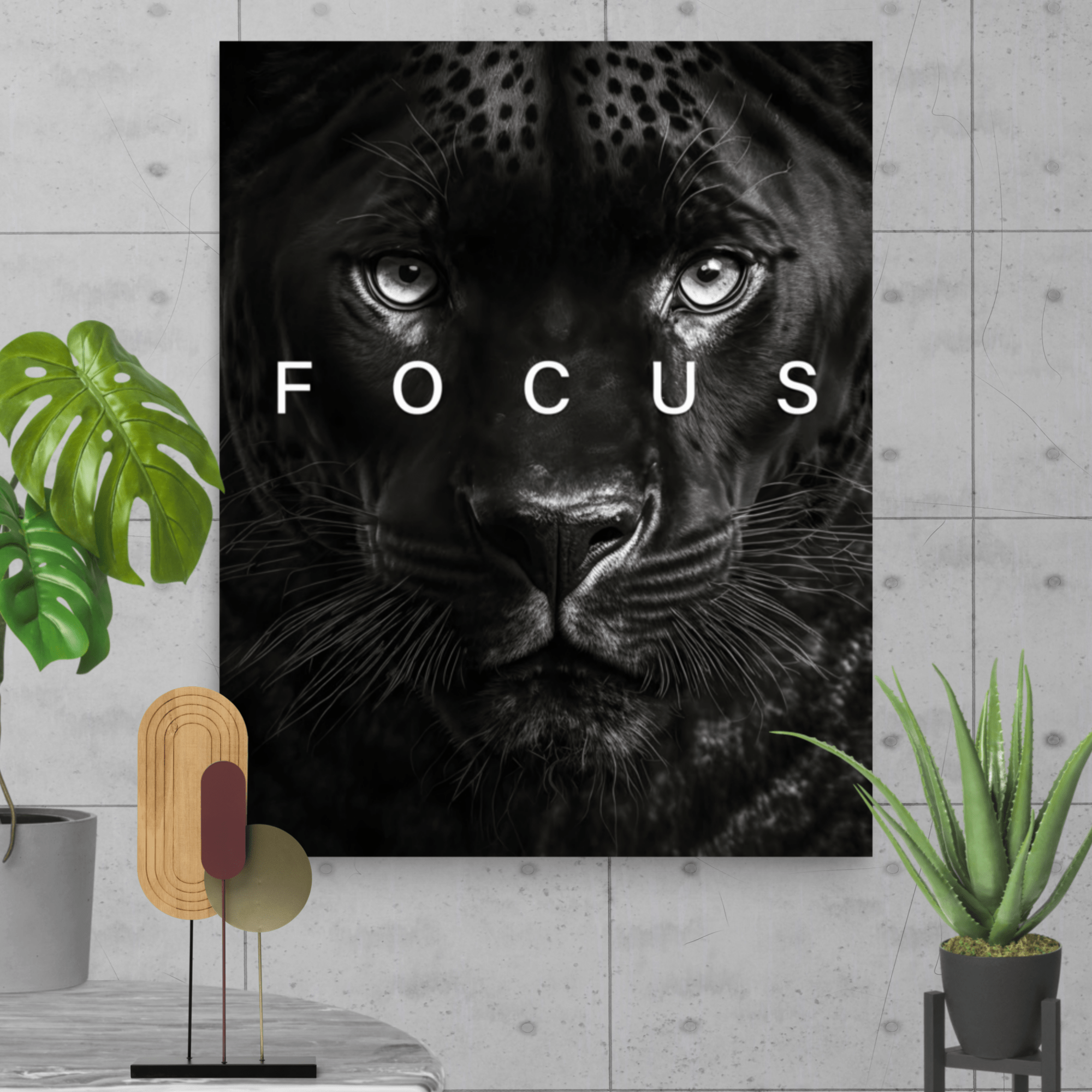 Affiche "FOCUS DU JAGUAR" - Édition Premium - Tableau Motivation - Mentset