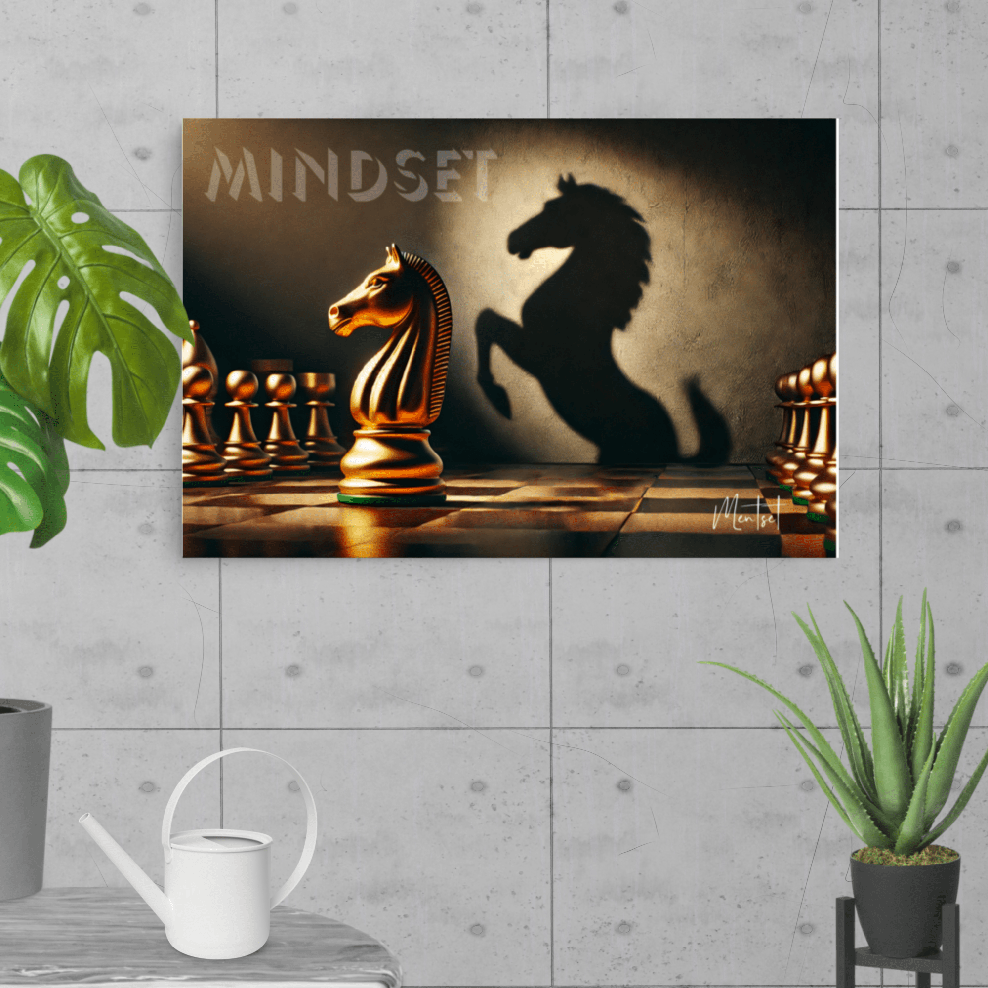 Affiche motivation échecs (édition premium) - Tableau Motivation - Mentset