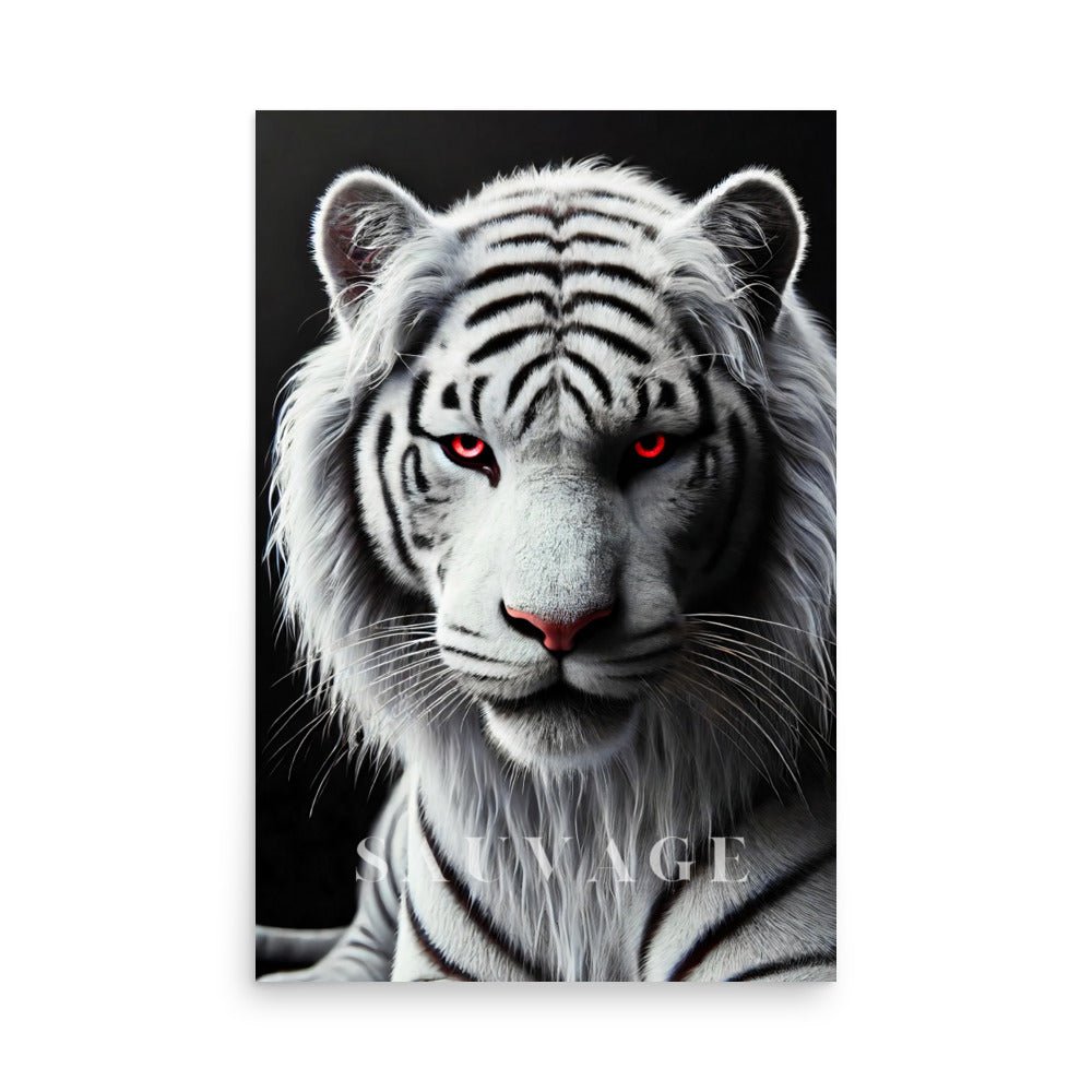 Affiche Tigre Sauvage – L'Instinct Dominant - Tableau Motivation - Mentset