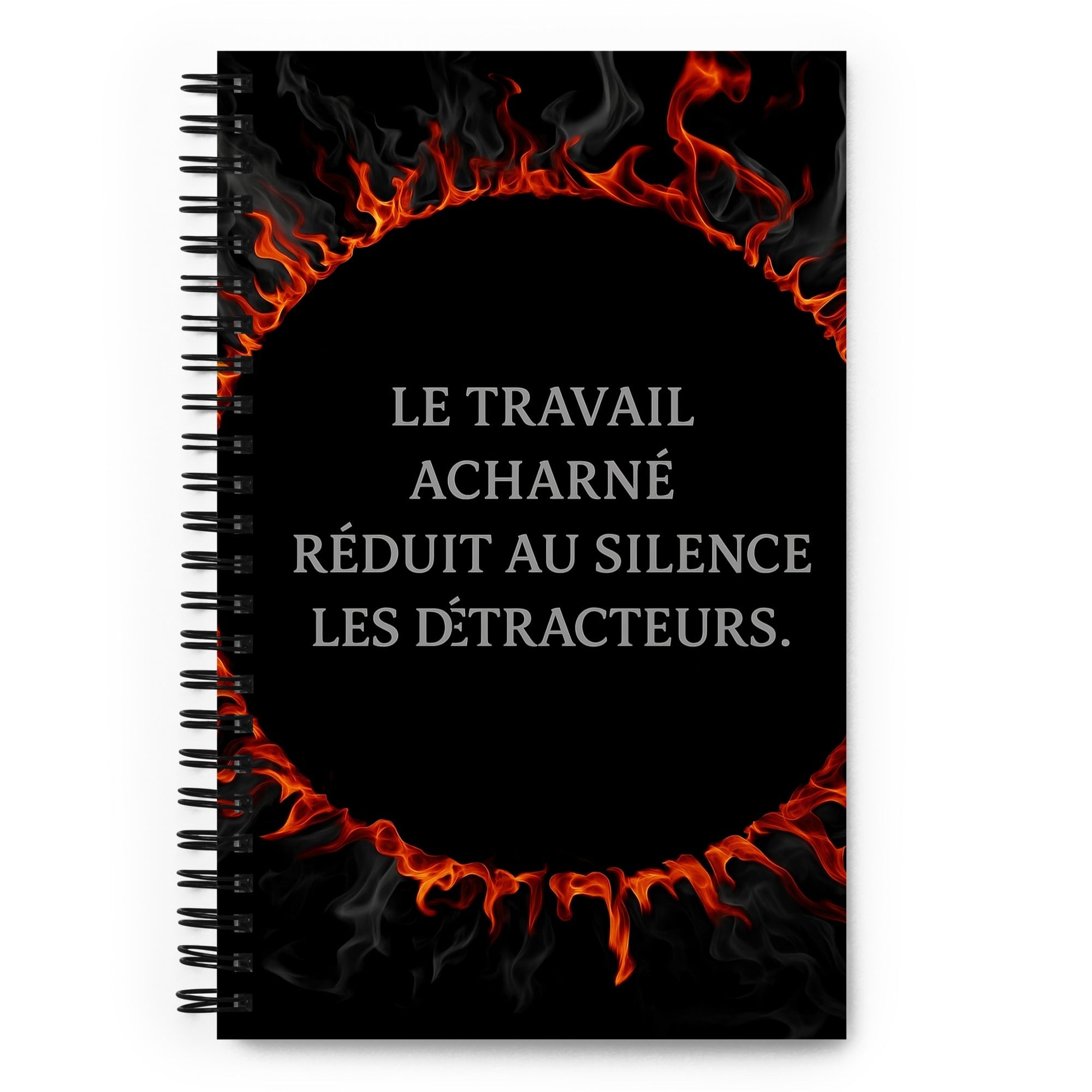 Carnet "Le travail acharné réduit au silence les détracteurs" - Tableau Motivation - Mentset