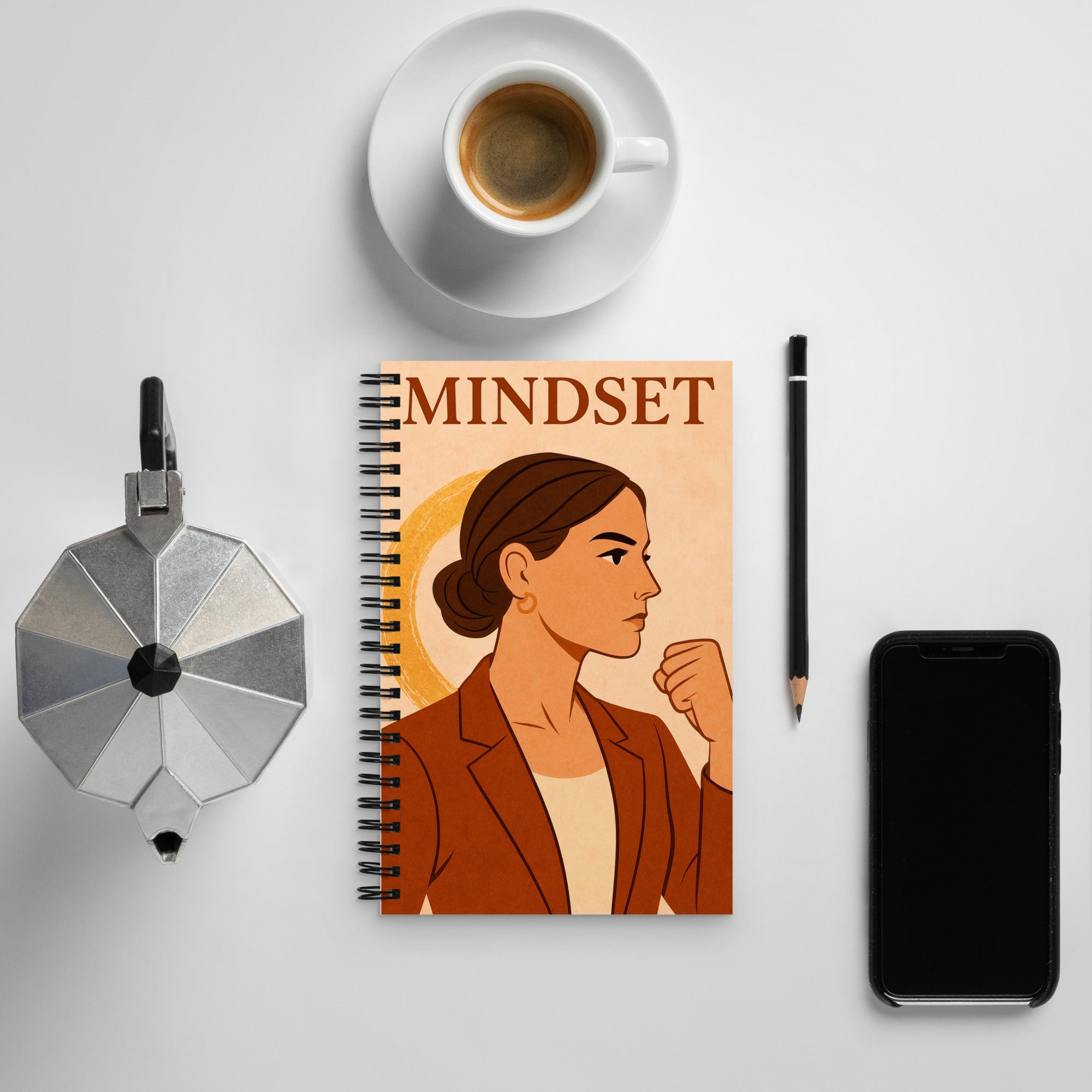 Carnet Mindset – Créé pour les Femmes Ambitieuses - Tableau Motivation - Mentset