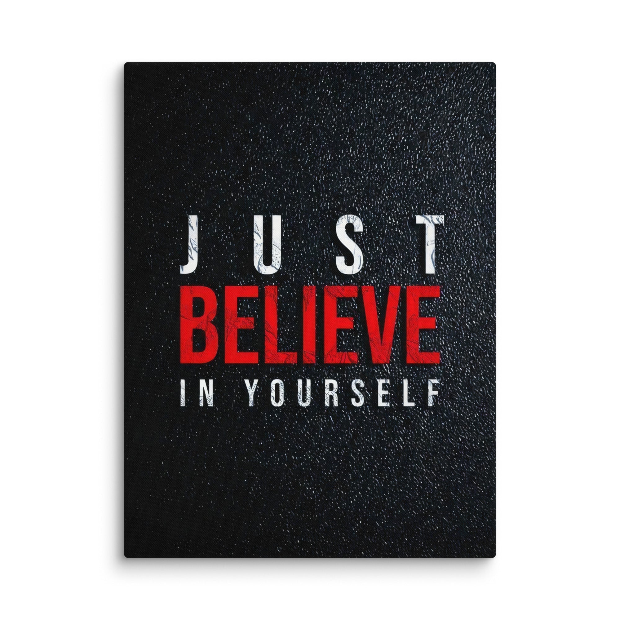 JUST BELIEVE - Impression sur toile motivante - Tableau Motivation - Mentset