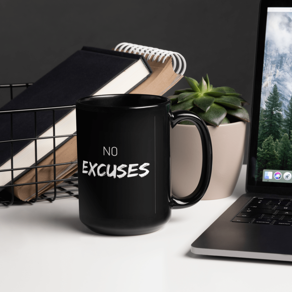 Mug "No Excuses" – La motivation à chaque gorgée - Tableau Motivation - Mentset