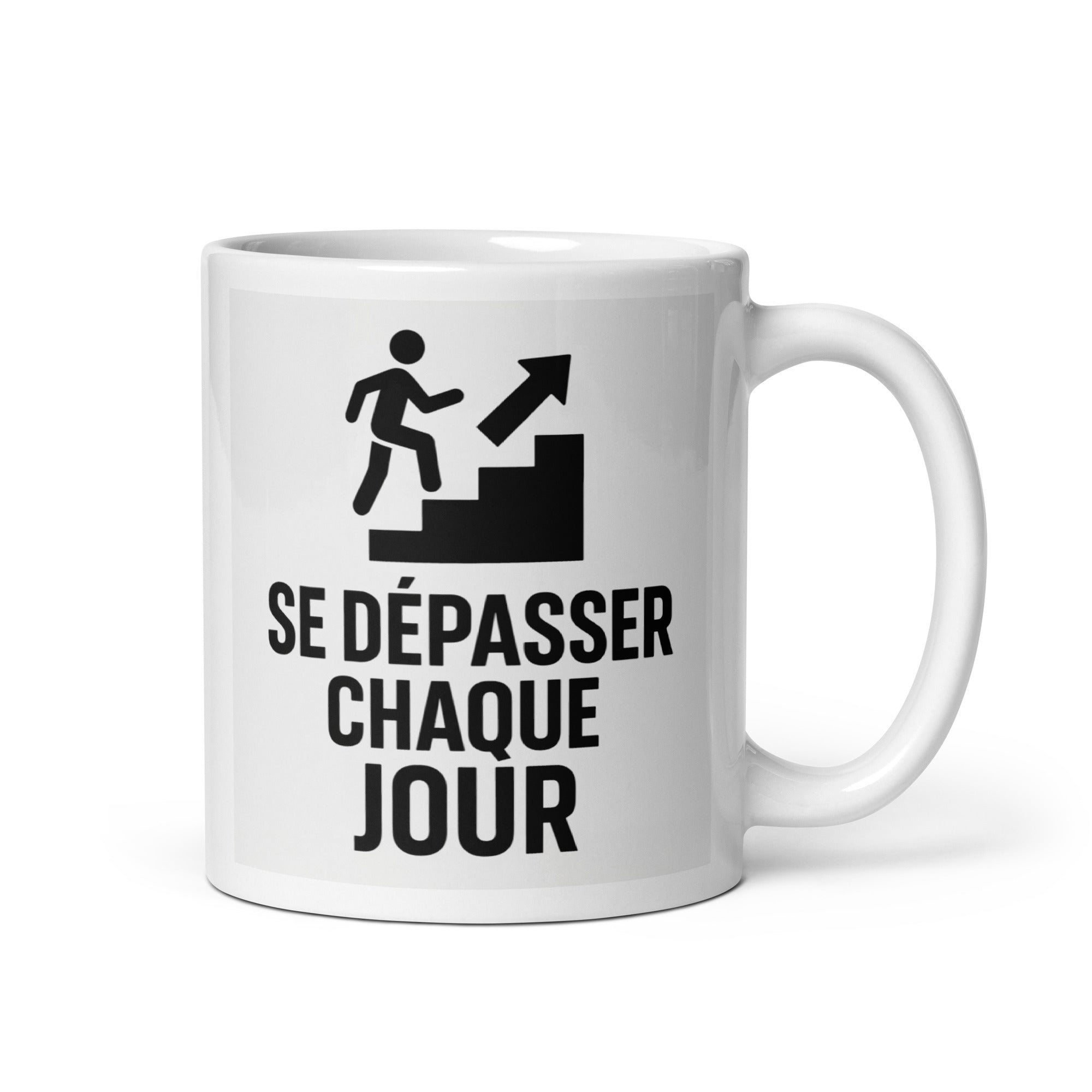 Mug "SE DÉPASSER CHAQUE JOUR" - Tableau Motivation - Mentset