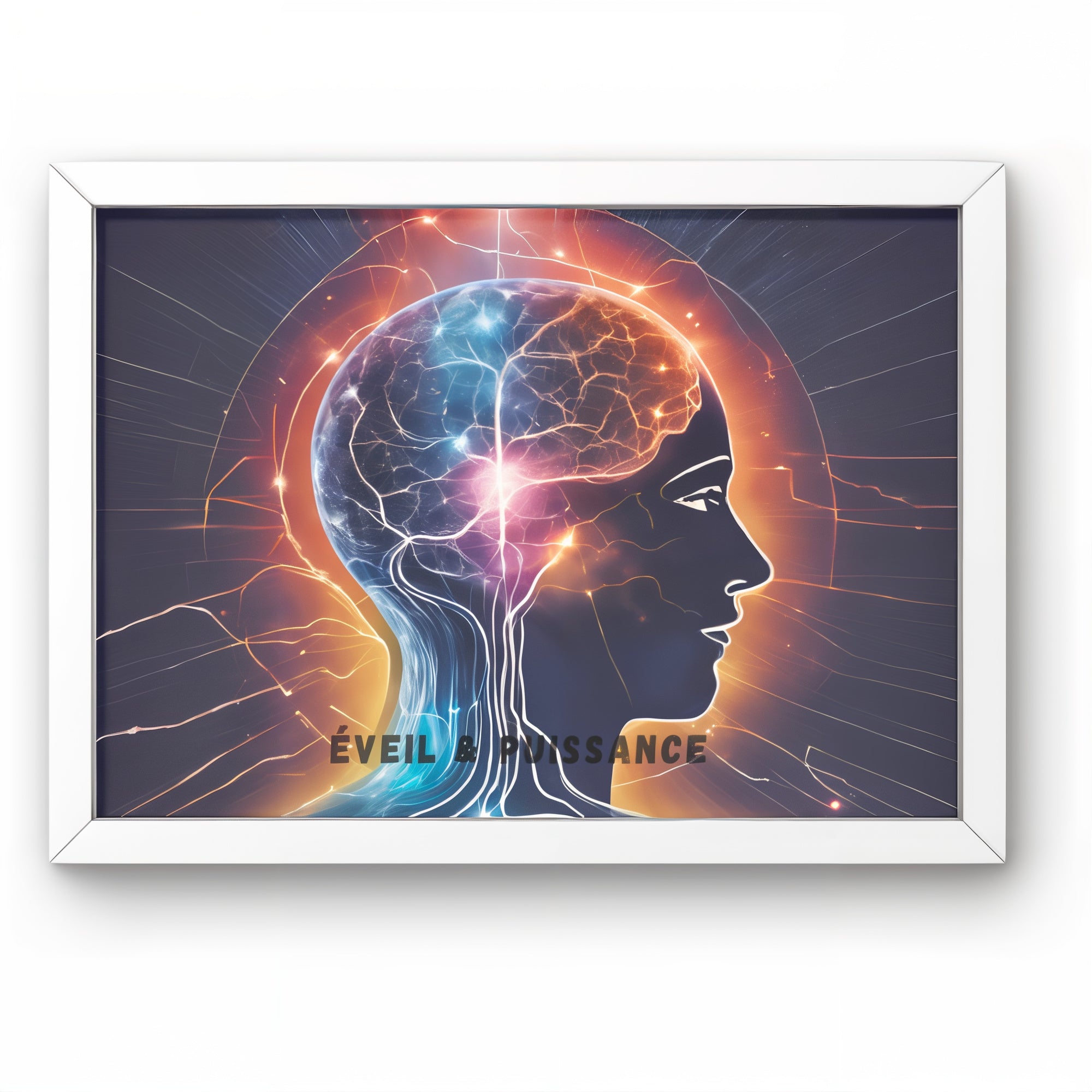 Tableau Éveil de l'Esprit – Puissance et Lumière Intérieure - Tableau Motivation - Mentset