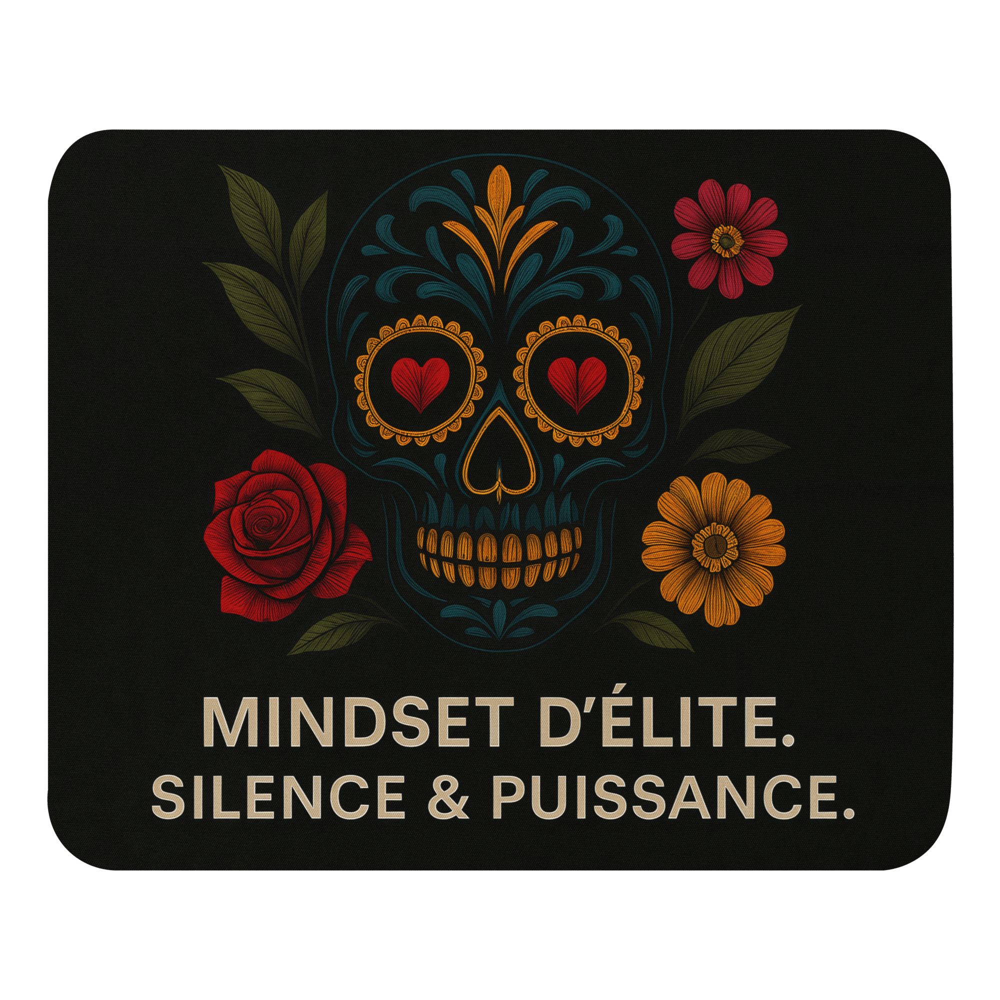 Tapis de souris "Mindset d’élite – Silence & Puissance" - Tableau Motivation - Mentset