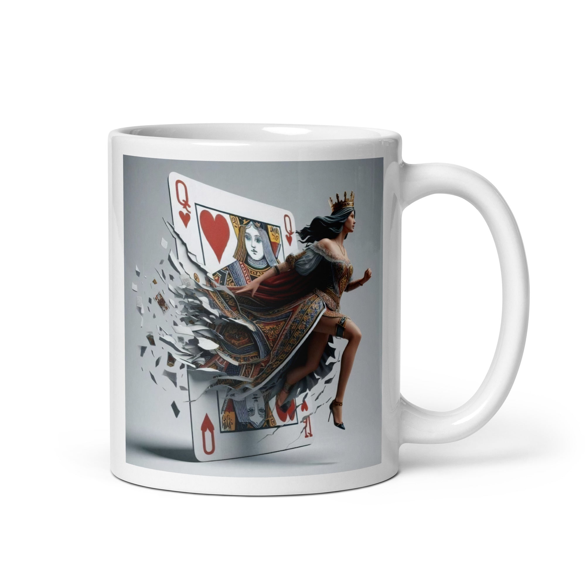 Tasse “Queen Power” – Reine de cœur, force et liberté - Tableau Motivation - Mentset