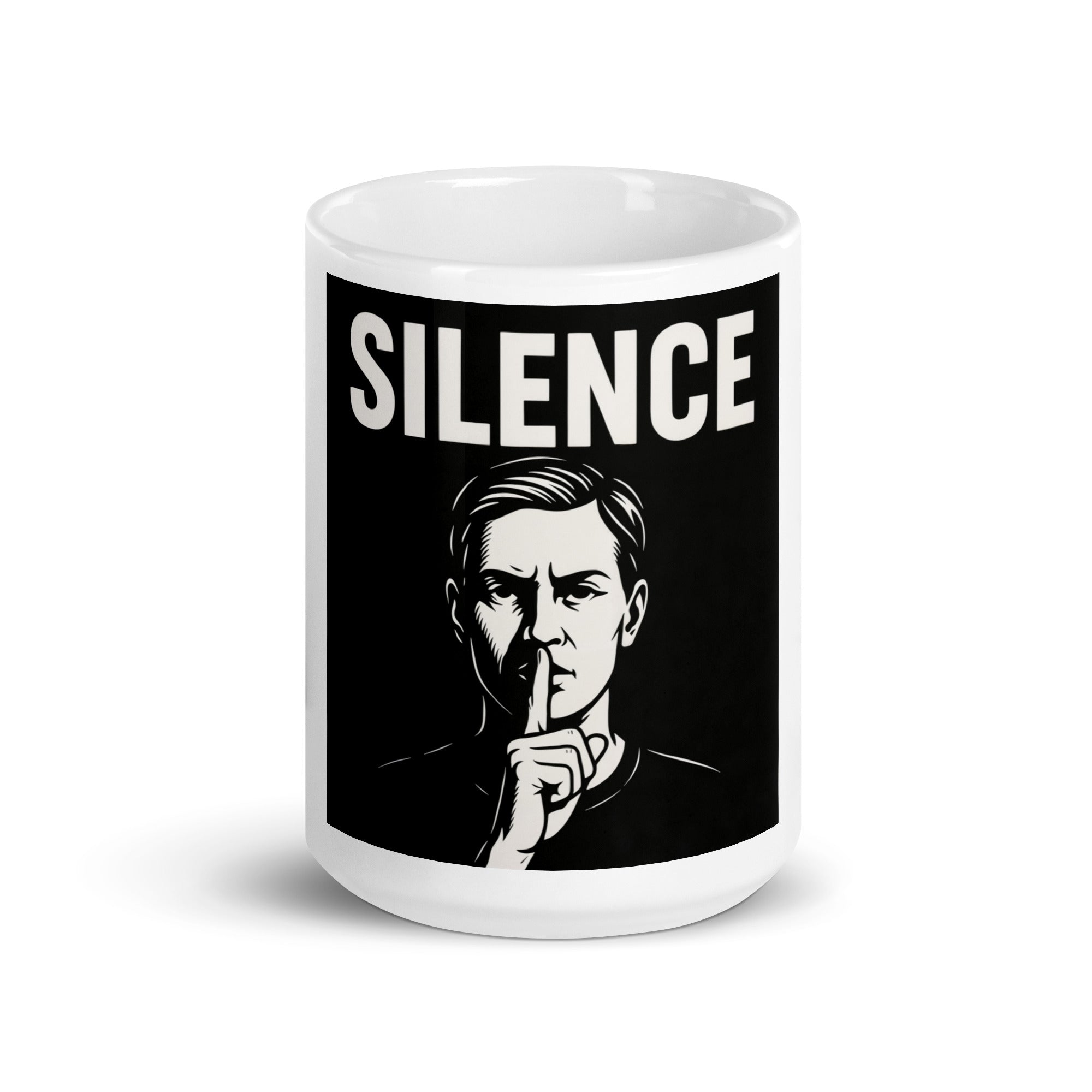 Tasse "SILENCE" – Puissance intérieure, élégance extérieure - Tableau Motivation - Mentset