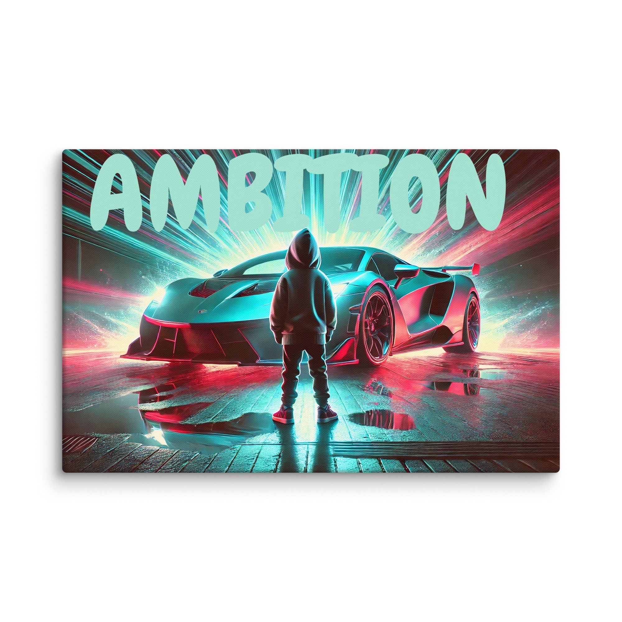 Toile “AMBITION” – L'inspiration chez vous - Tableau Motivation - Mentset