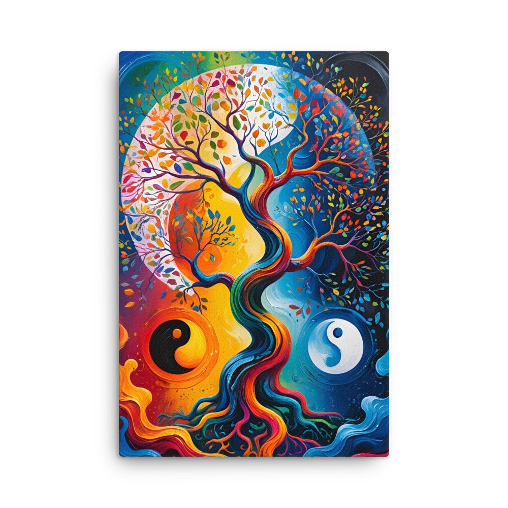 Toile "Arbre de Vie – Équilibre des contraires" - Tableau Motivation - Mentset