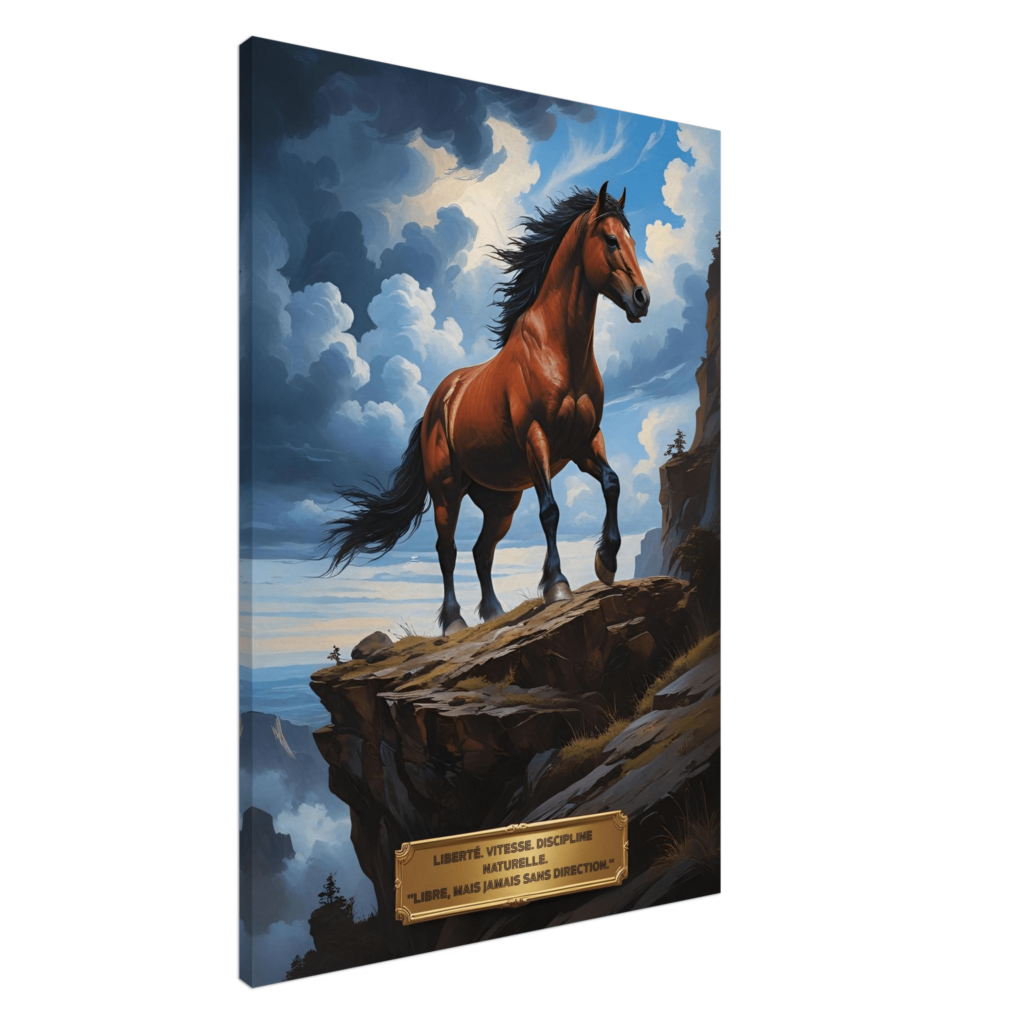 Toile cheval – liberté - Tableau Motivation - Mentset