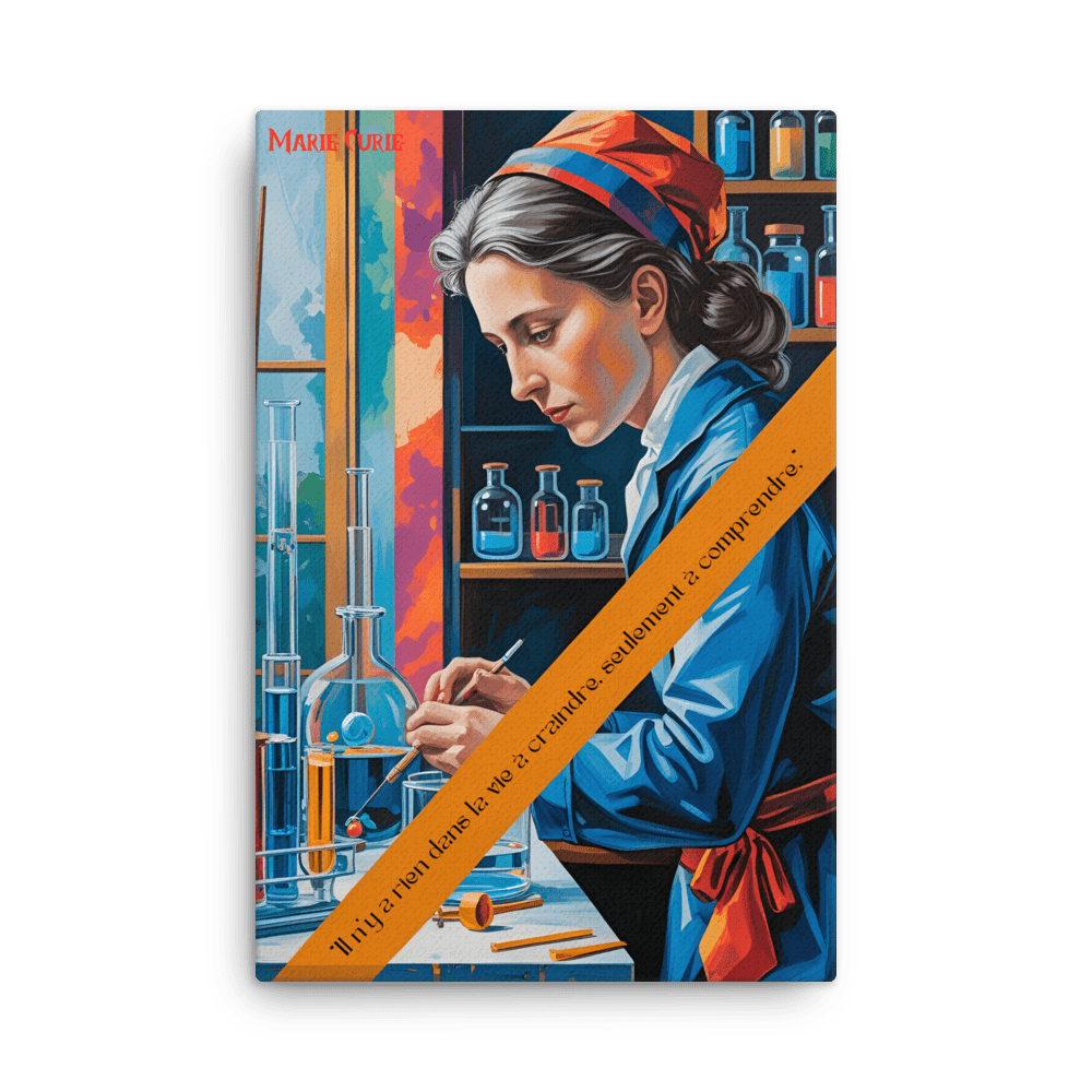 Toile "Marie Curie – Comprendre le monde" - Tableau Motivation - Mentset