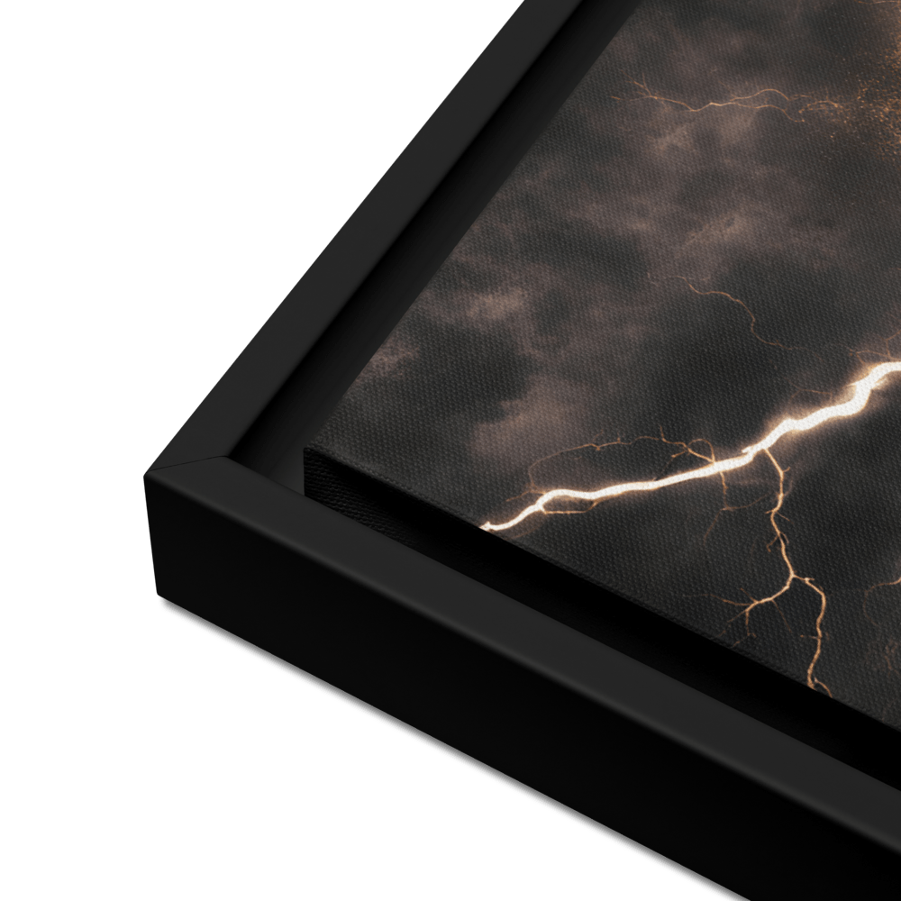 Toile Motivation - Poing Électrique "DÉTERMINATION & PUISSANCE - Tableau Motivation - Mentset