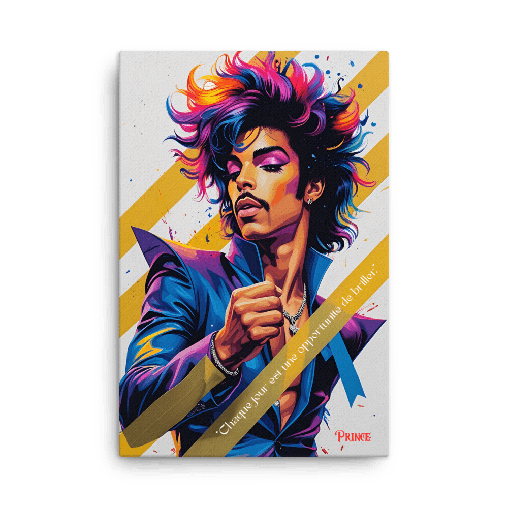 Toile "Prince – Briller chaque jour" - Tableau Motivation - Mentset