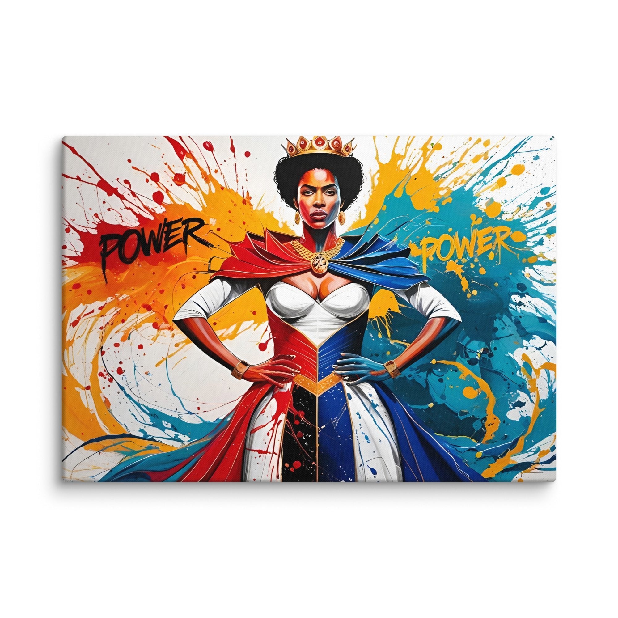 Toile "Queen of Power" – Force & Élégance réunies - Tableau Motivation - Mentset
