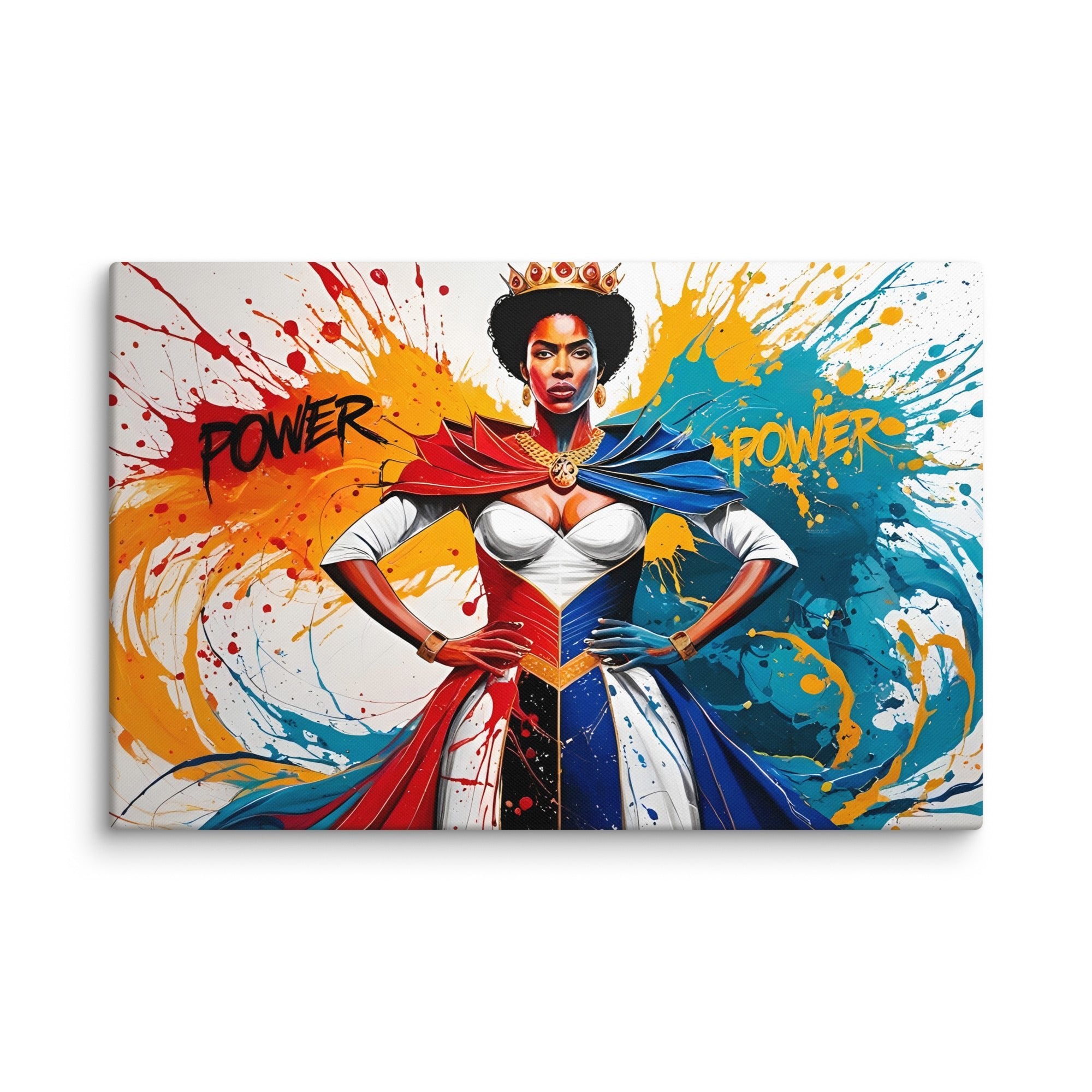 Toile "Queen of Power" – Force & Élégance réunies - Tableau Motivation - Mentset