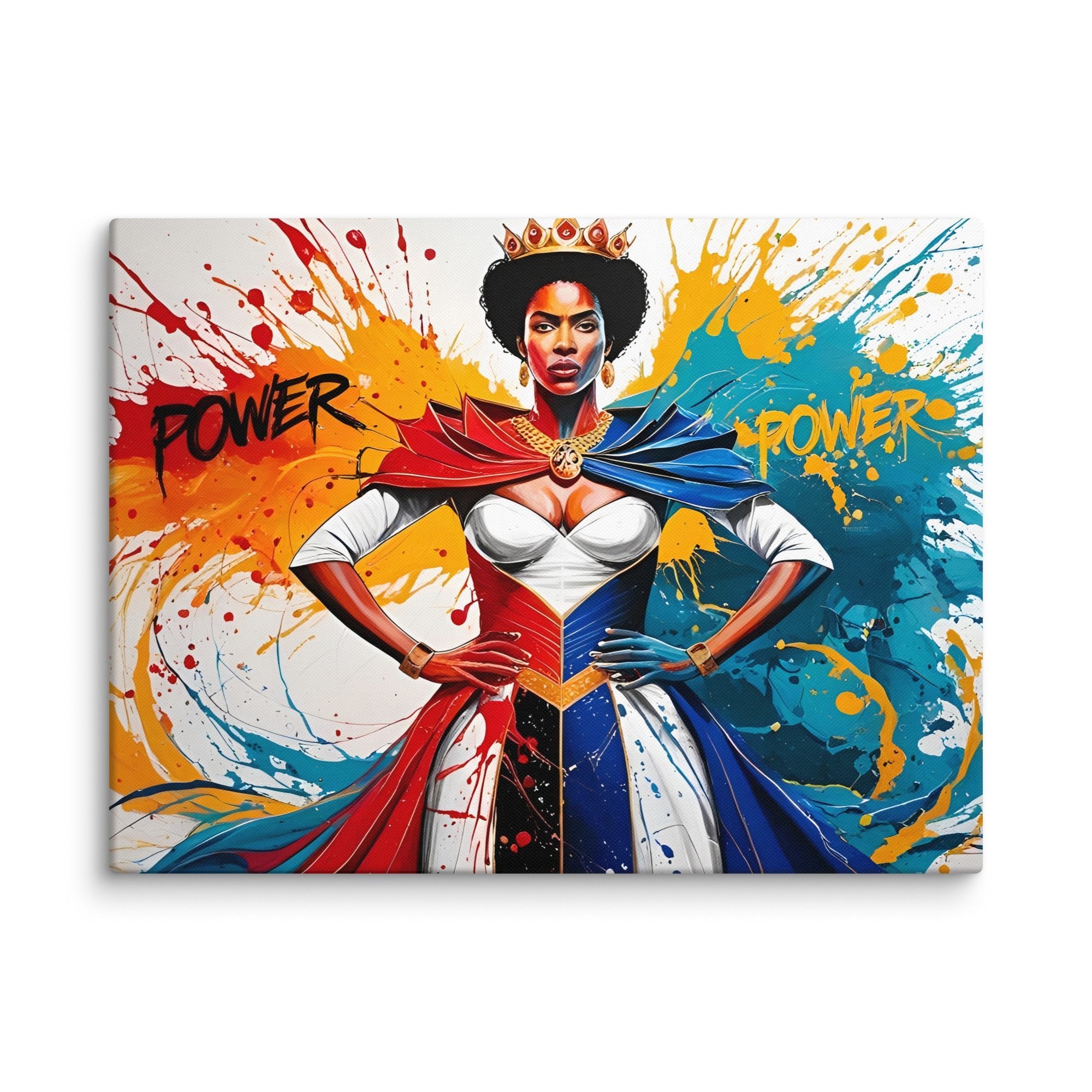 Toile "Queen of Power" – Force & Élégance réunies - Tableau Motivation - Mentset