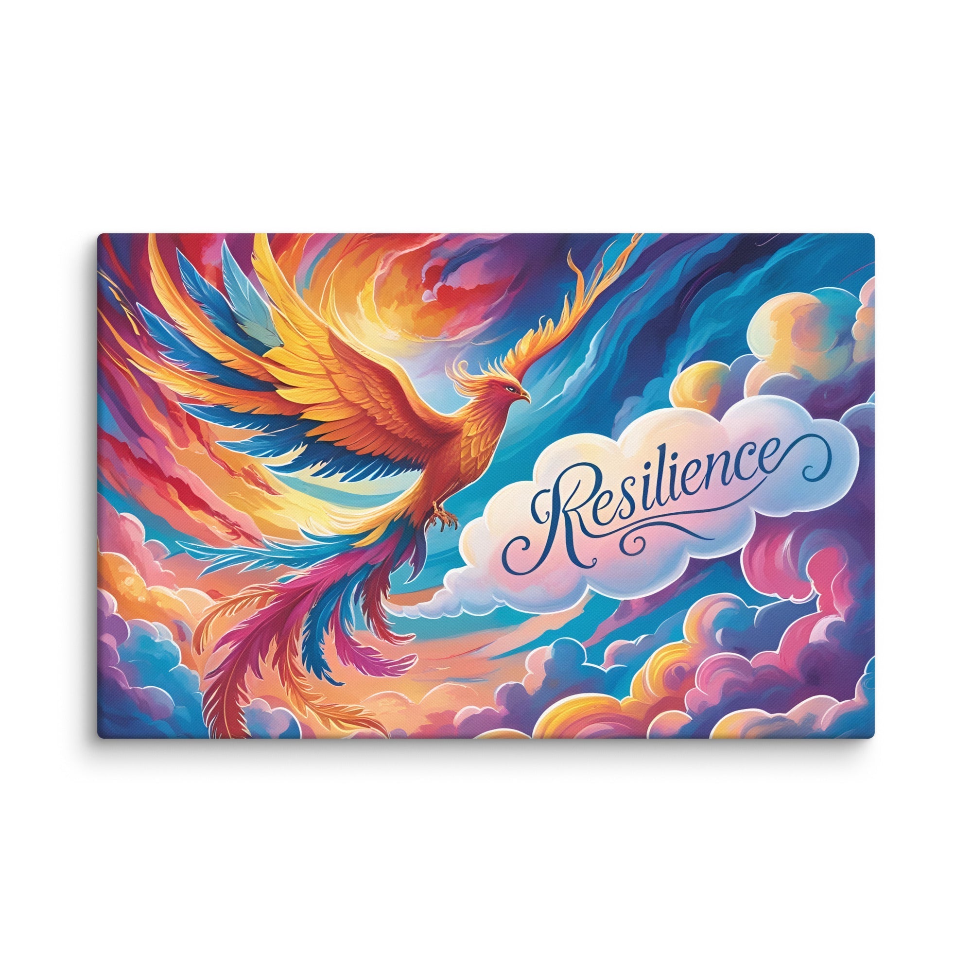 Toile “Résilience” – L’Art de Revenir Plus Fort - Tableau Motivation - Mentset