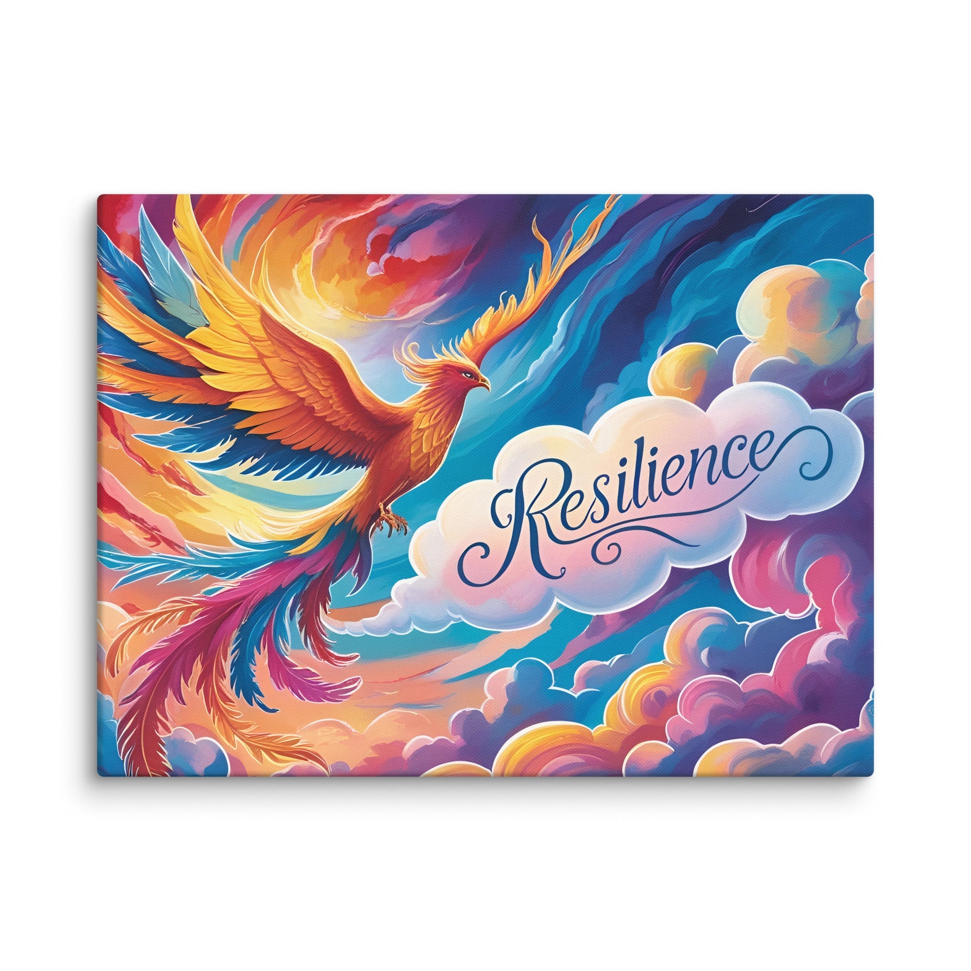 Toile “Résilience” – L’Art de Revenir Plus Fort - Tableau Motivation - Mentset