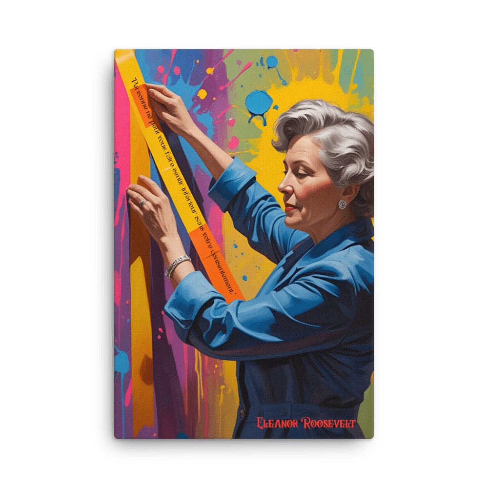 Toile "Simone de Beauvoir – Devenir soi - même" - Tableau Motivation - Mentset