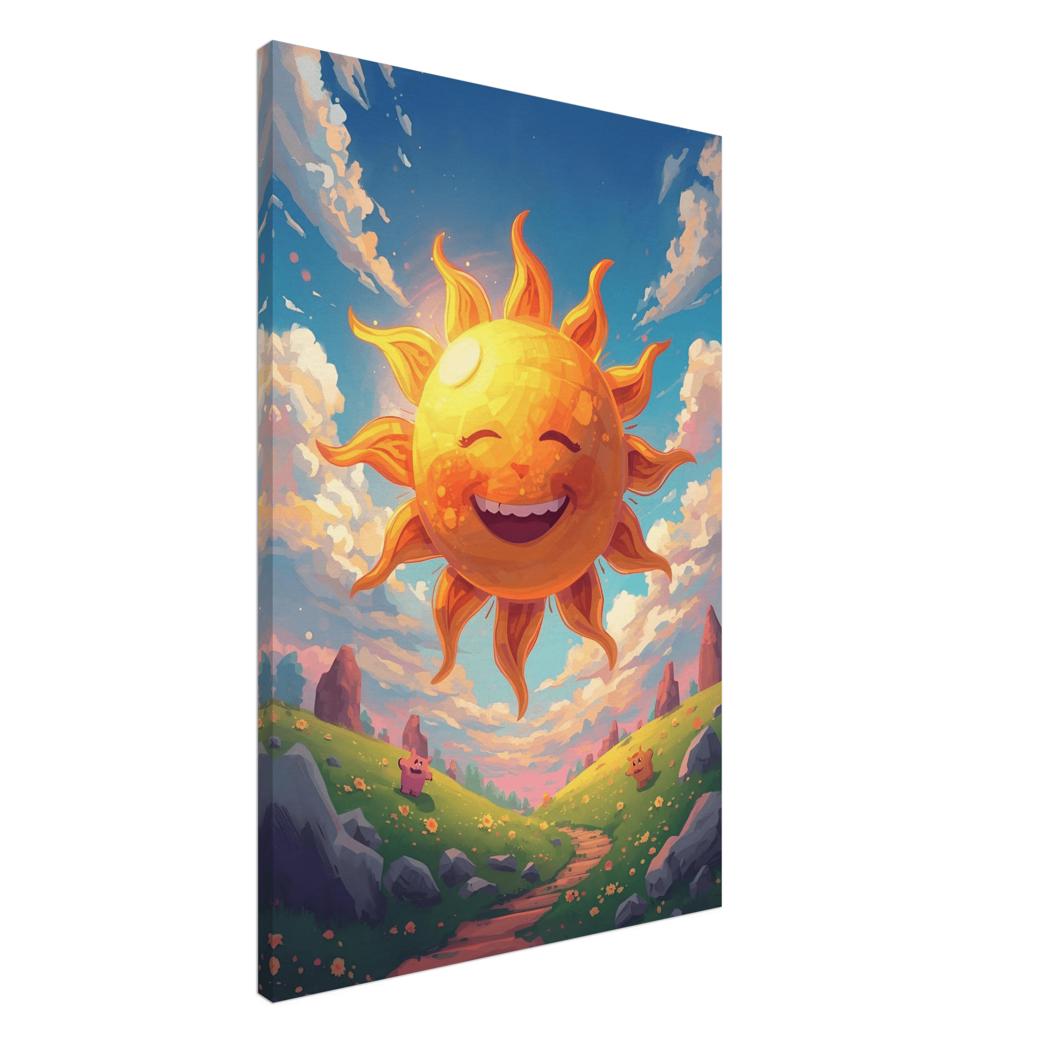 Toile Soleil Rayonnant - Tableau Motivation - Mentset