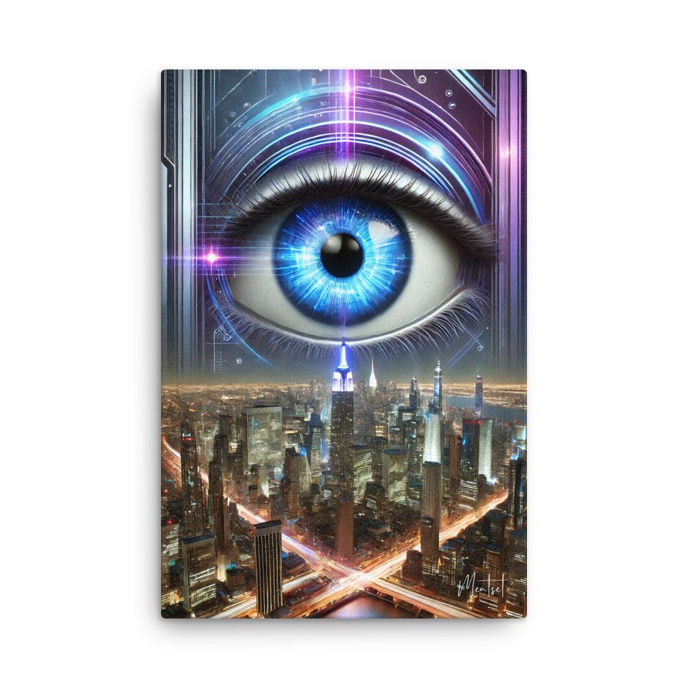 Toile "Vision Futuriste" - Tableau Motivation - Mentset