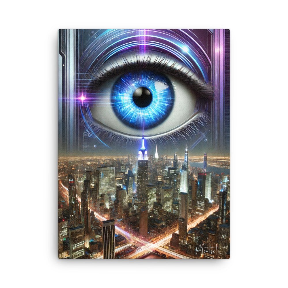 Toile "Vision Futuriste" - Tableau Motivation - Mentset