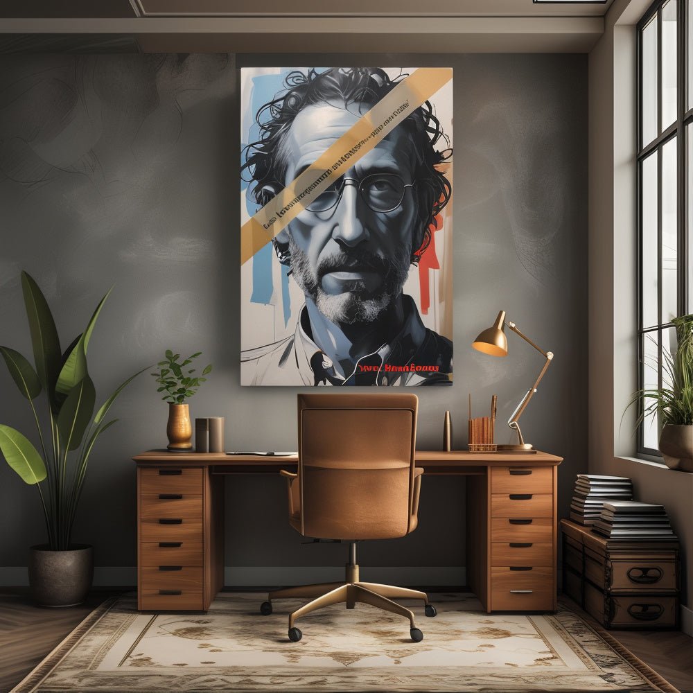 Toile "Yuval Noah Harari – Le Pouvoir des Histoires" - Tableau Motivation - Mentset