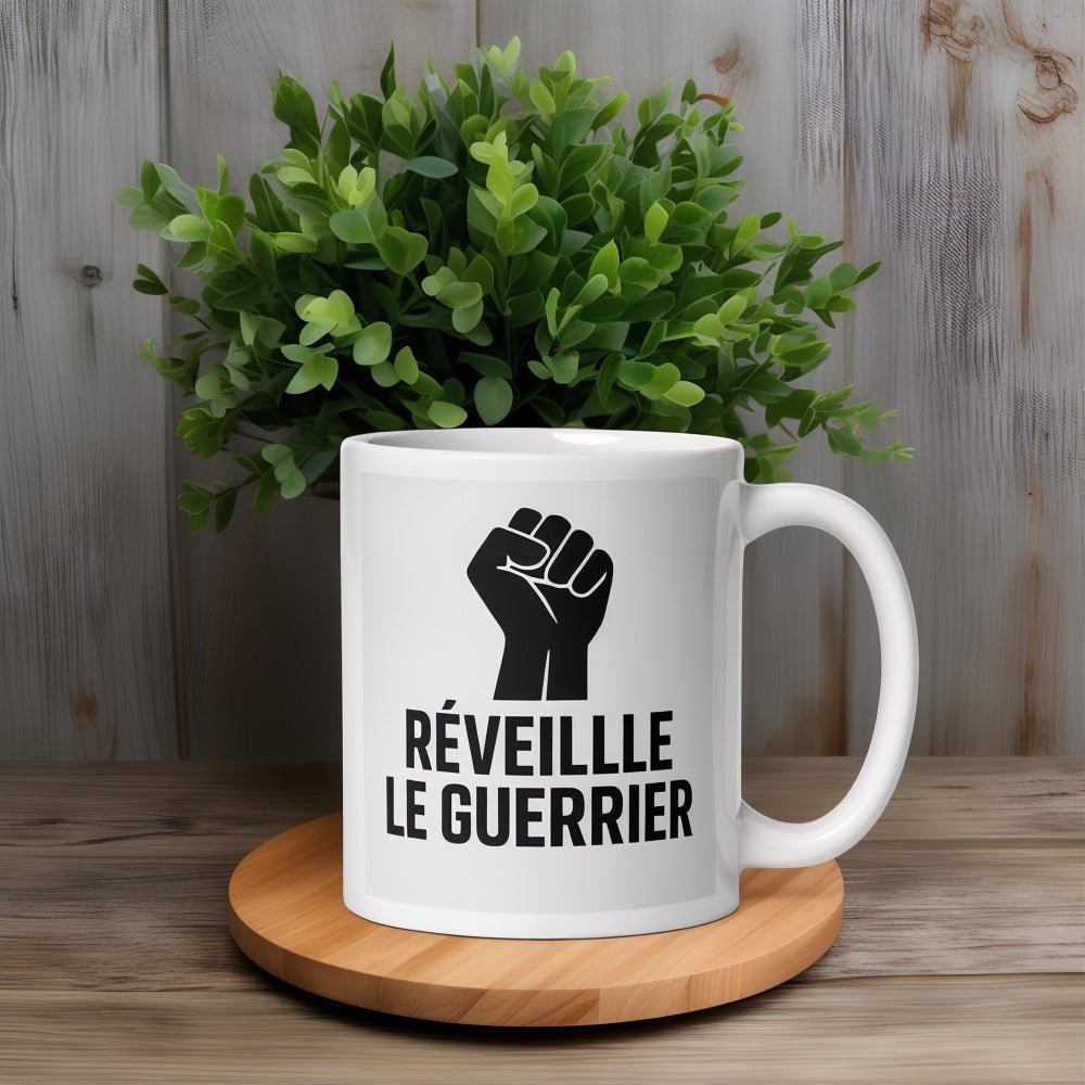 Mug "RÉVEILLE LE GUERRIER" - Tableau Motivation - Mentset