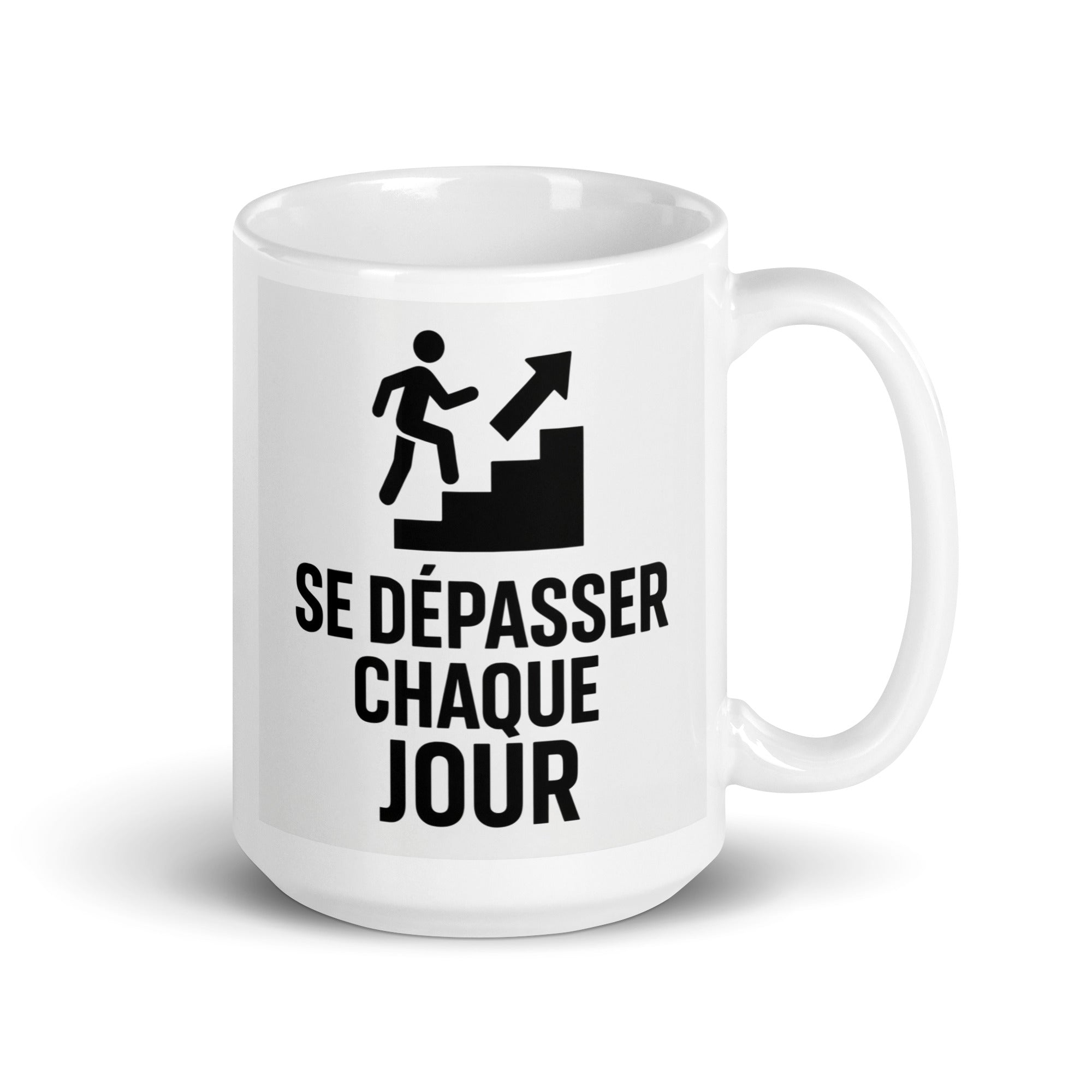 Mug "SE DÉPASSER CHAQUE JOUR" - Tableau Motivation - Mentset