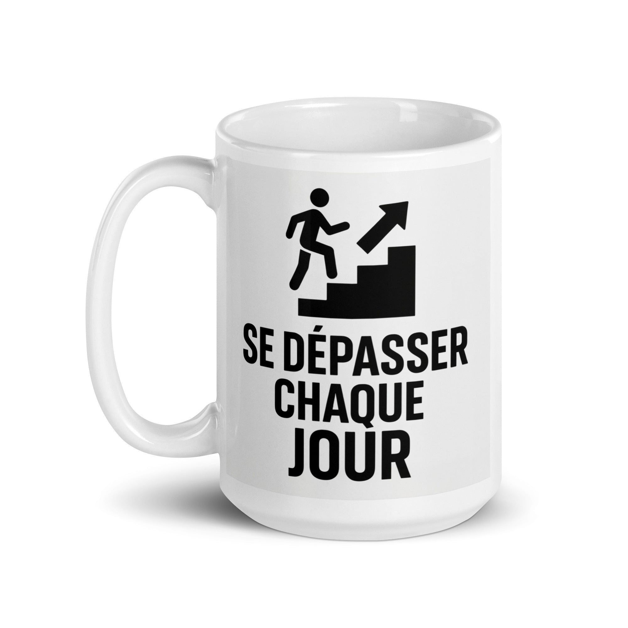 Mug "SE DÉPASSER CHAQUE JOUR" - Tableau Motivation - Mentset