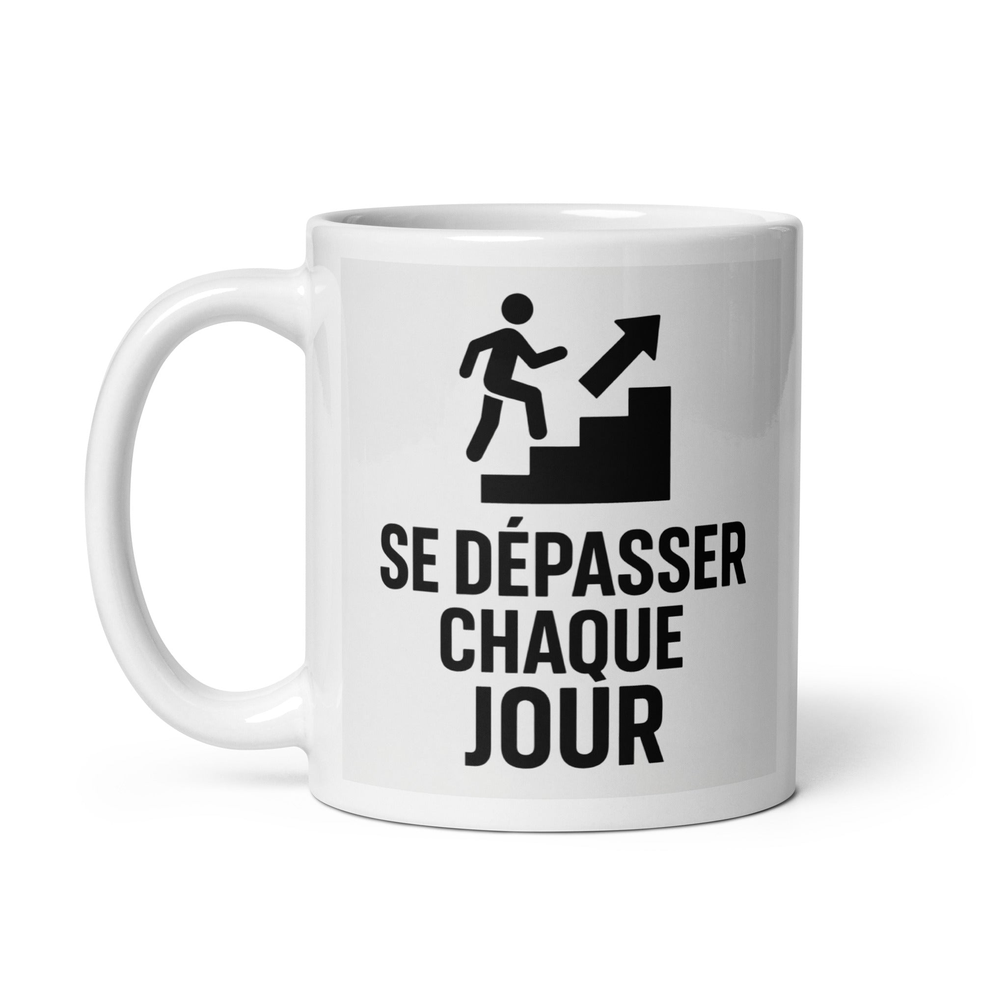 Mug "SE DÉPASSER CHAQUE JOUR" - Tableau Motivation - Mentset