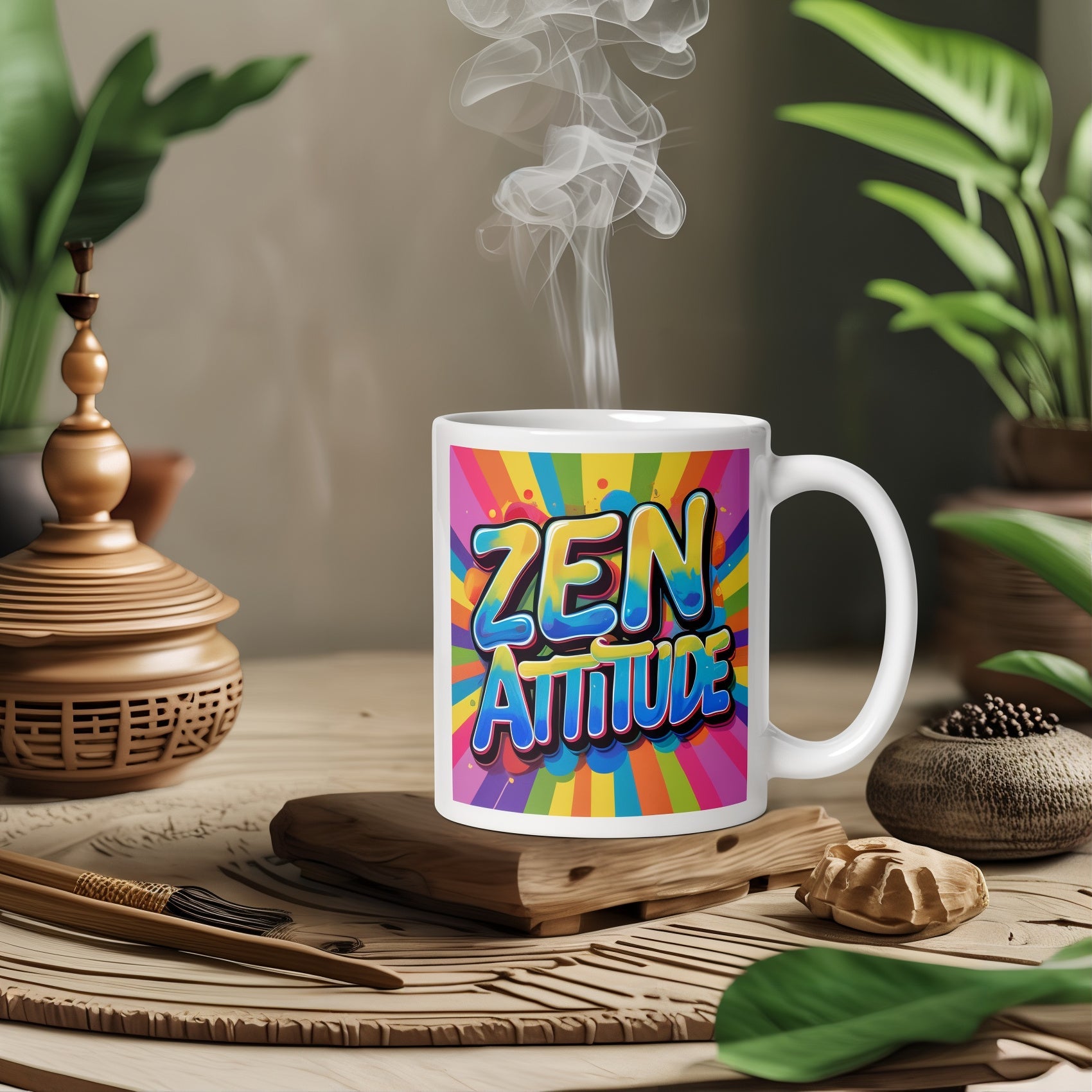 Mug "Zen Attitude" - Tableau Motivation - Mentset