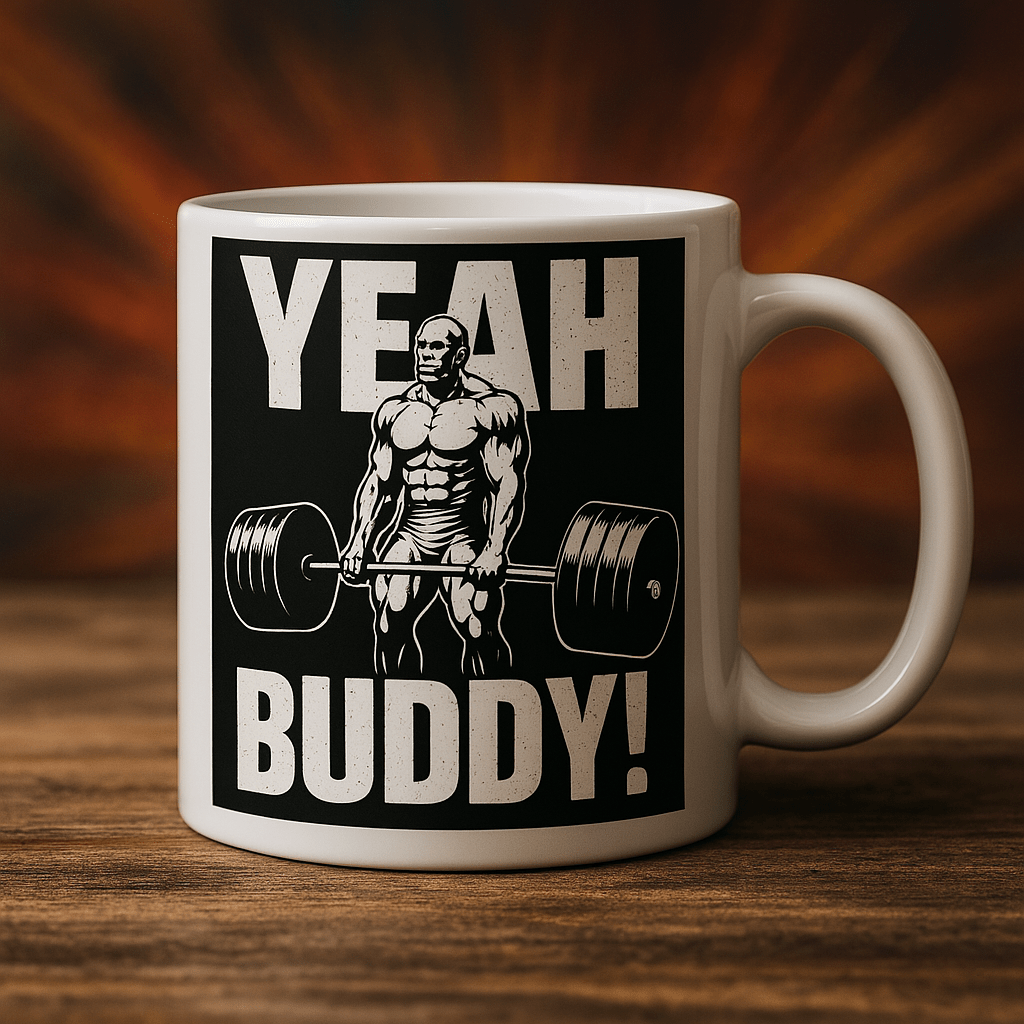 Tasse "YEAH BUDDY!" – Hommage à Ronnie Coleman - Tableau Motivation - Mentset