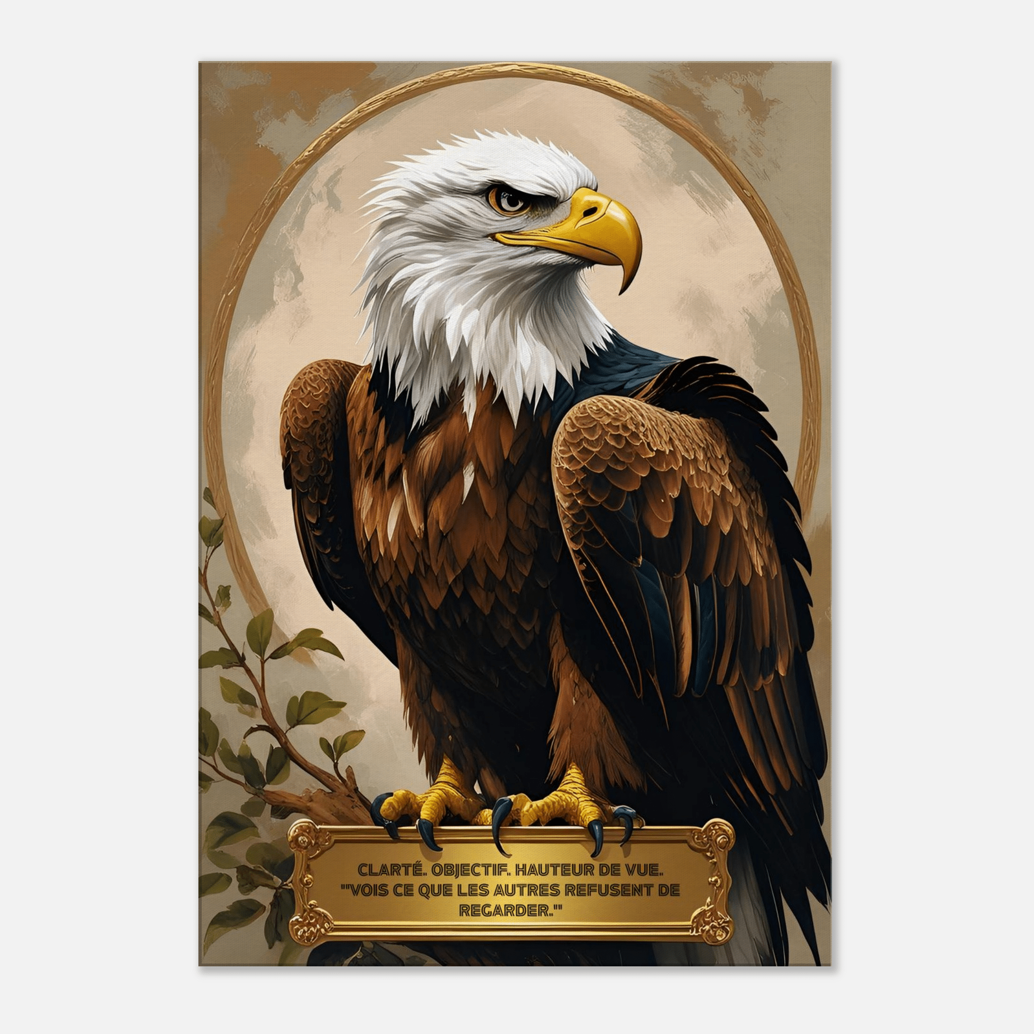 toile aigle – vision - Tableau Motivation - Mentset