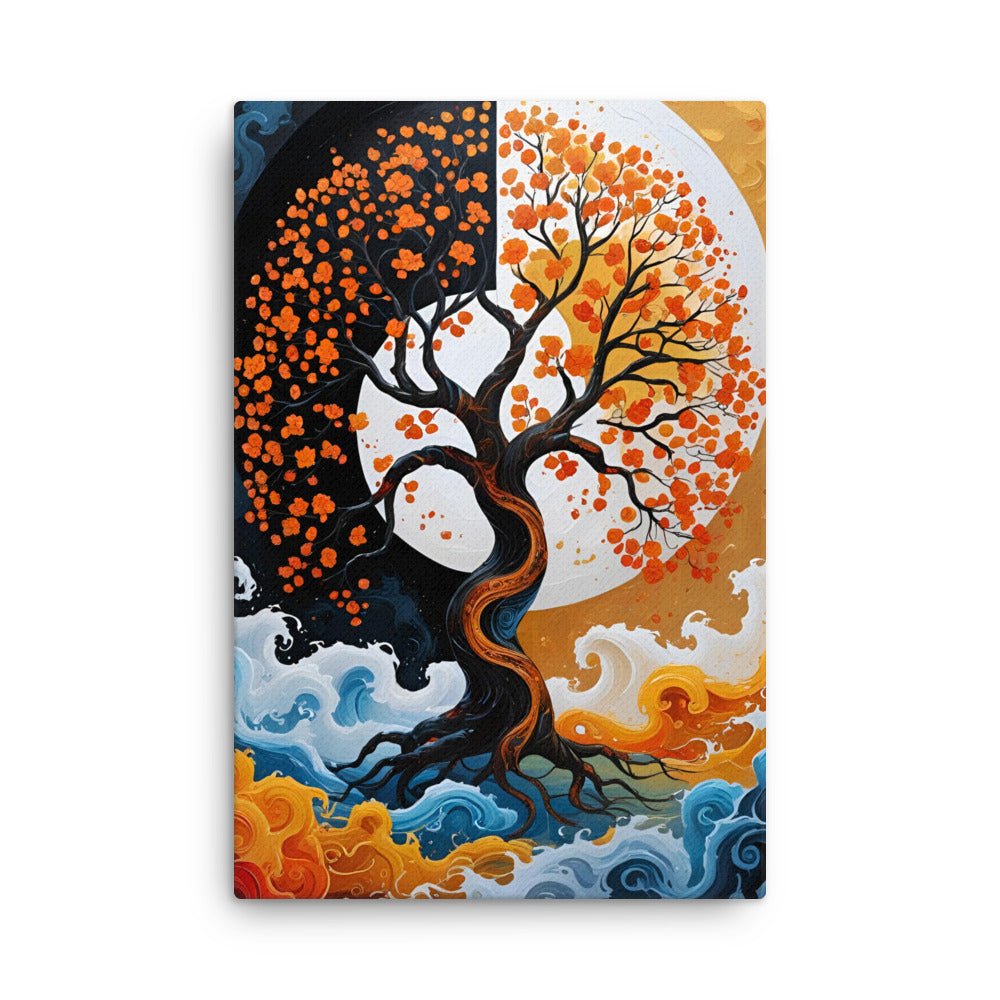 Toile "Arbre de Vie – Harmonie cachée - Tableau Motivation - Mentset