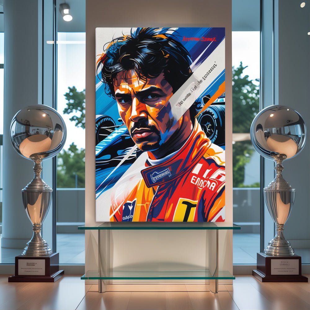 Toile "Ayrton Senna – Essence de passion" - Tableau Motivation - Mentset