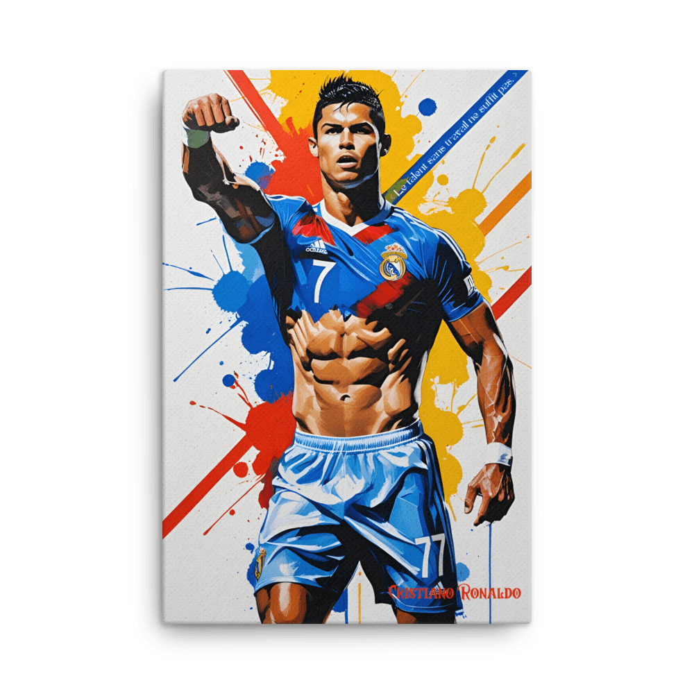 Toile "CR7 – Le prix de l’effort" - Tableau Motivation - Mentset