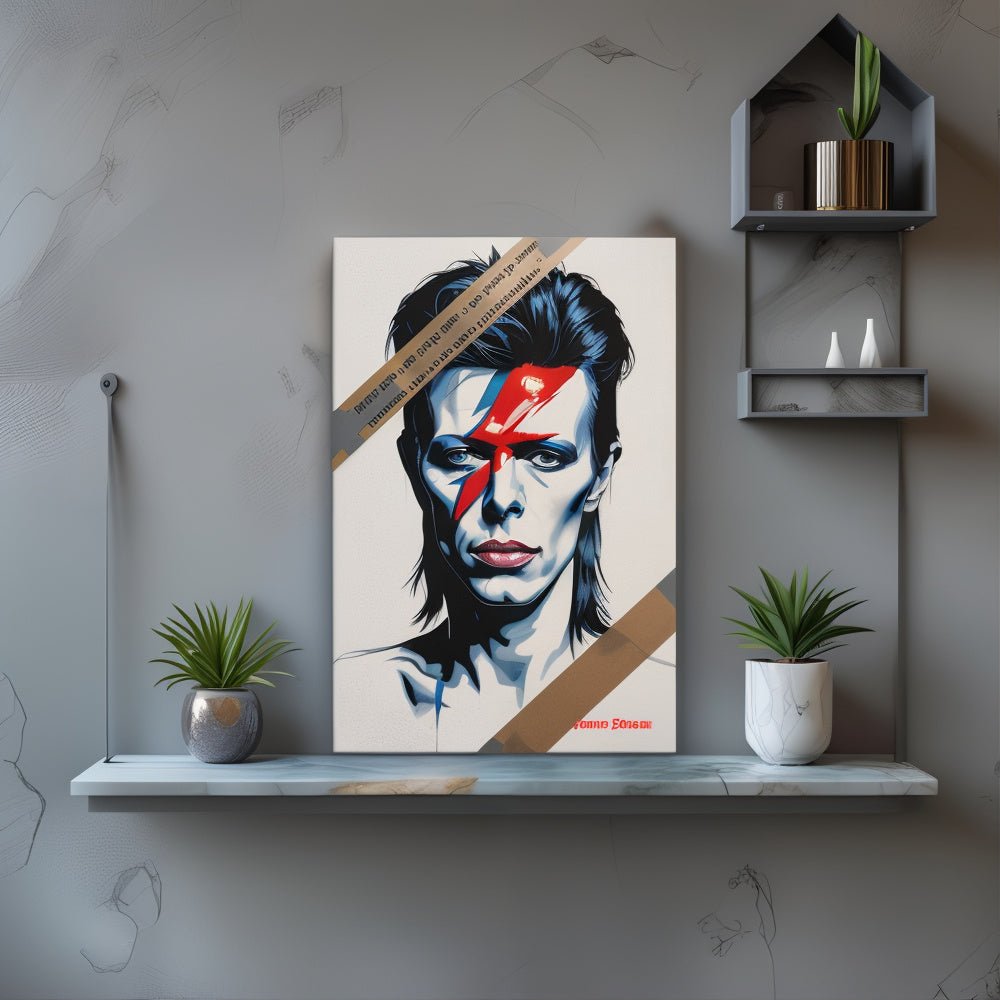 Toile "David Bowie – Le voyage audacieux" - Tableau Motivation - Mentset