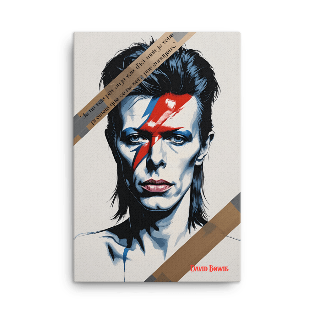 Toile "David Bowie – Le voyage audacieux" - Tableau Motivation - Mentset