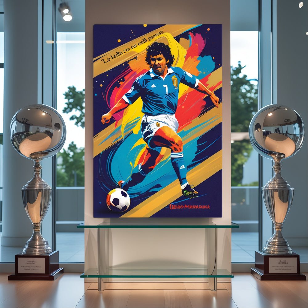 Toile "Diego Maradona – L’âme du football" - Tableau Motivation - Mentset