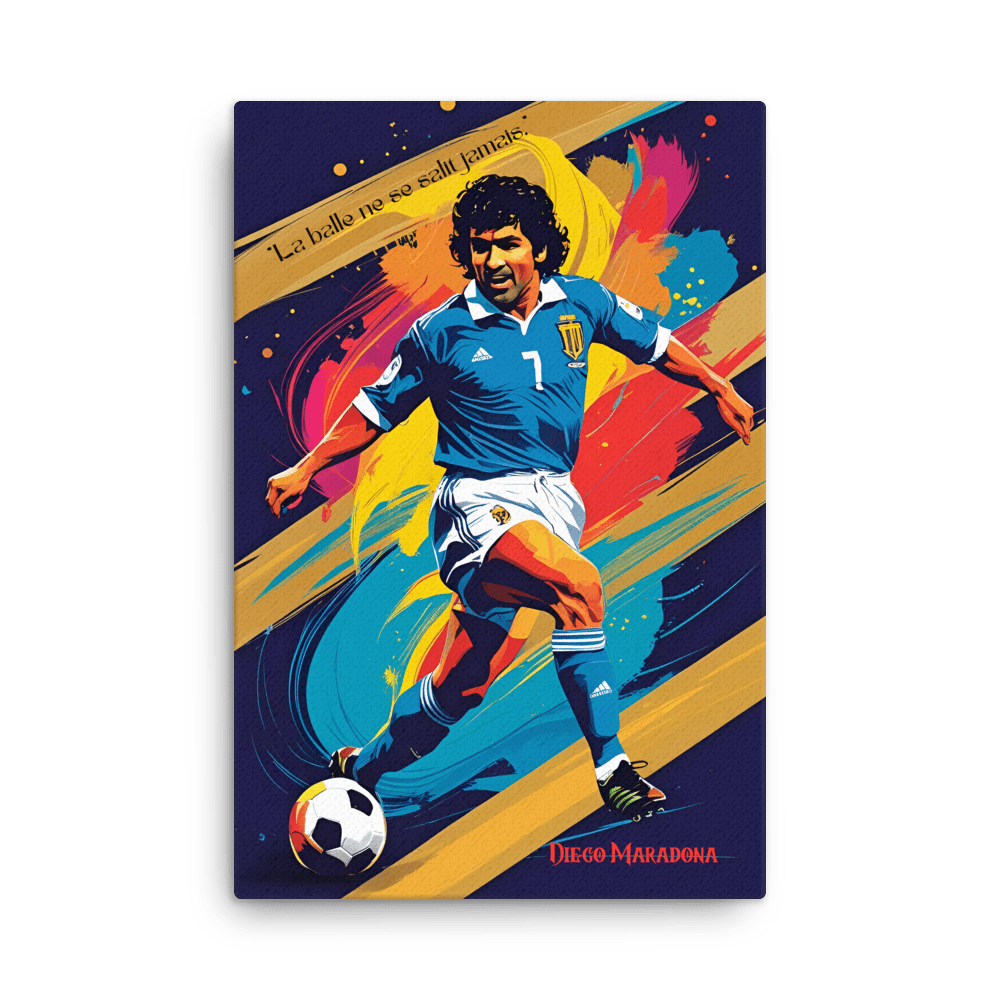 Toile "Diego Maradona – L’âme du football" - Tableau Motivation - Mentset
