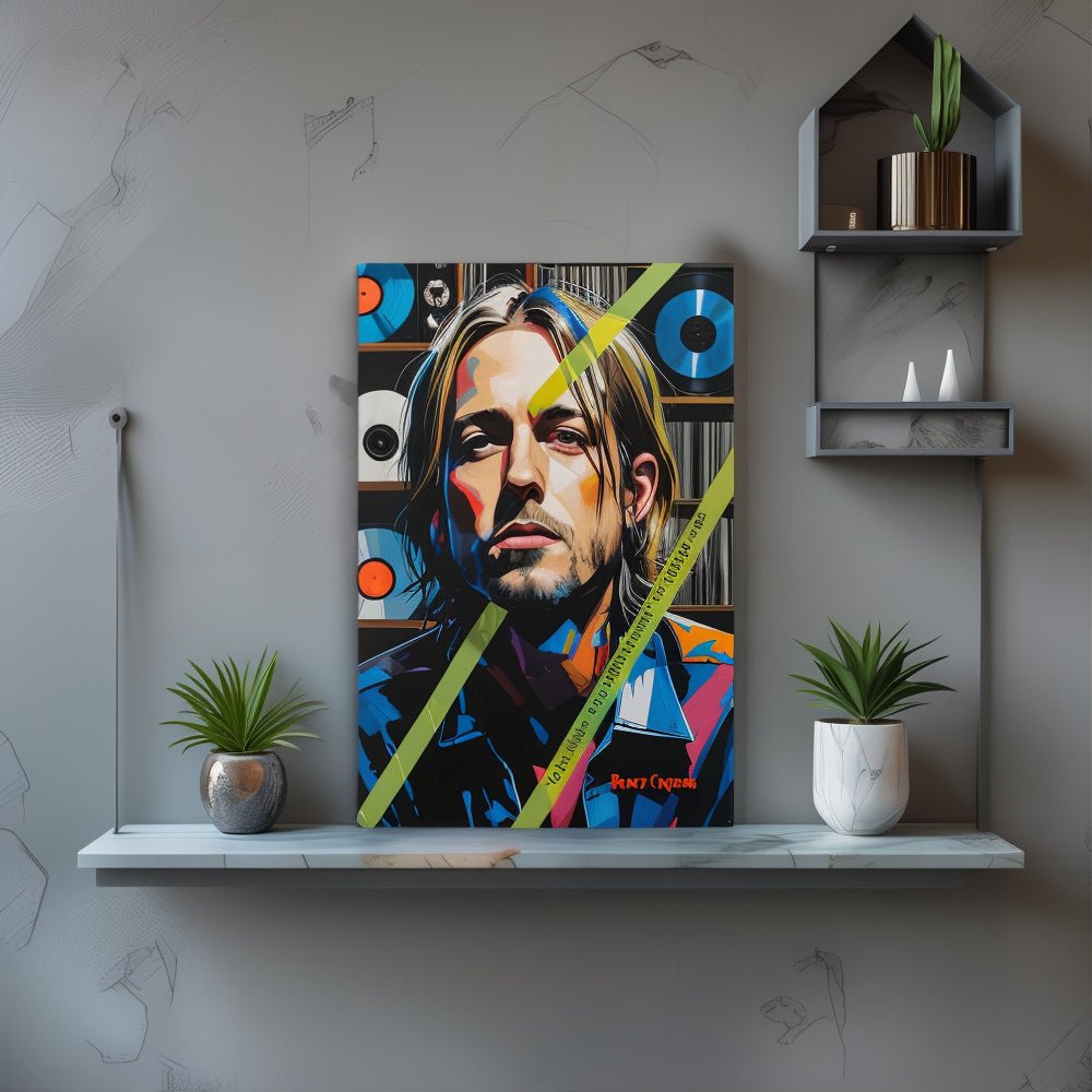 Toile "Kurt Cobain – Être soi" - Tableau Motivation - Mentset