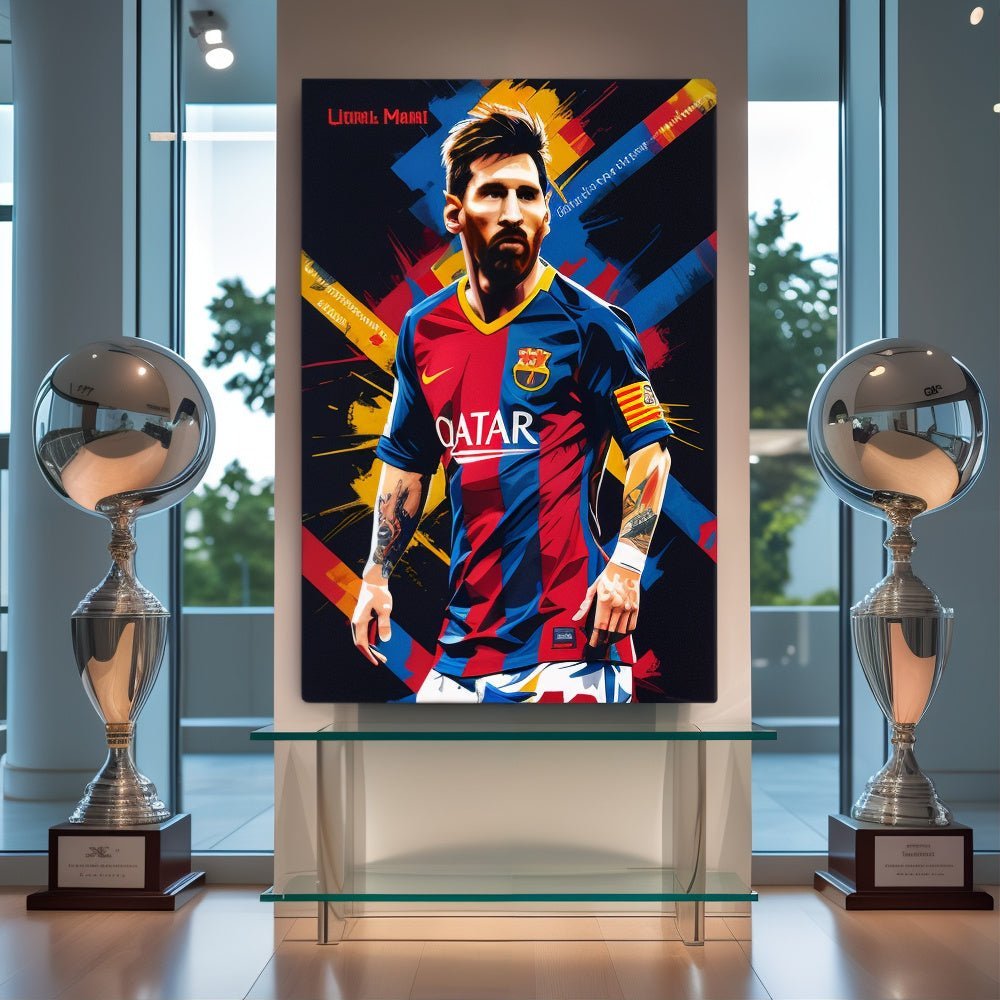 Toile "Lionel Messi – Le prix du silence" - Tableau Motivation - Mentset