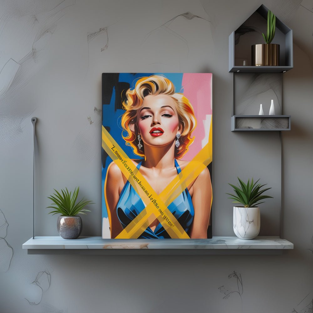 Toile "Marilyn Monroe – Beauté imparfaite" - Tableau Motivation - Mentset