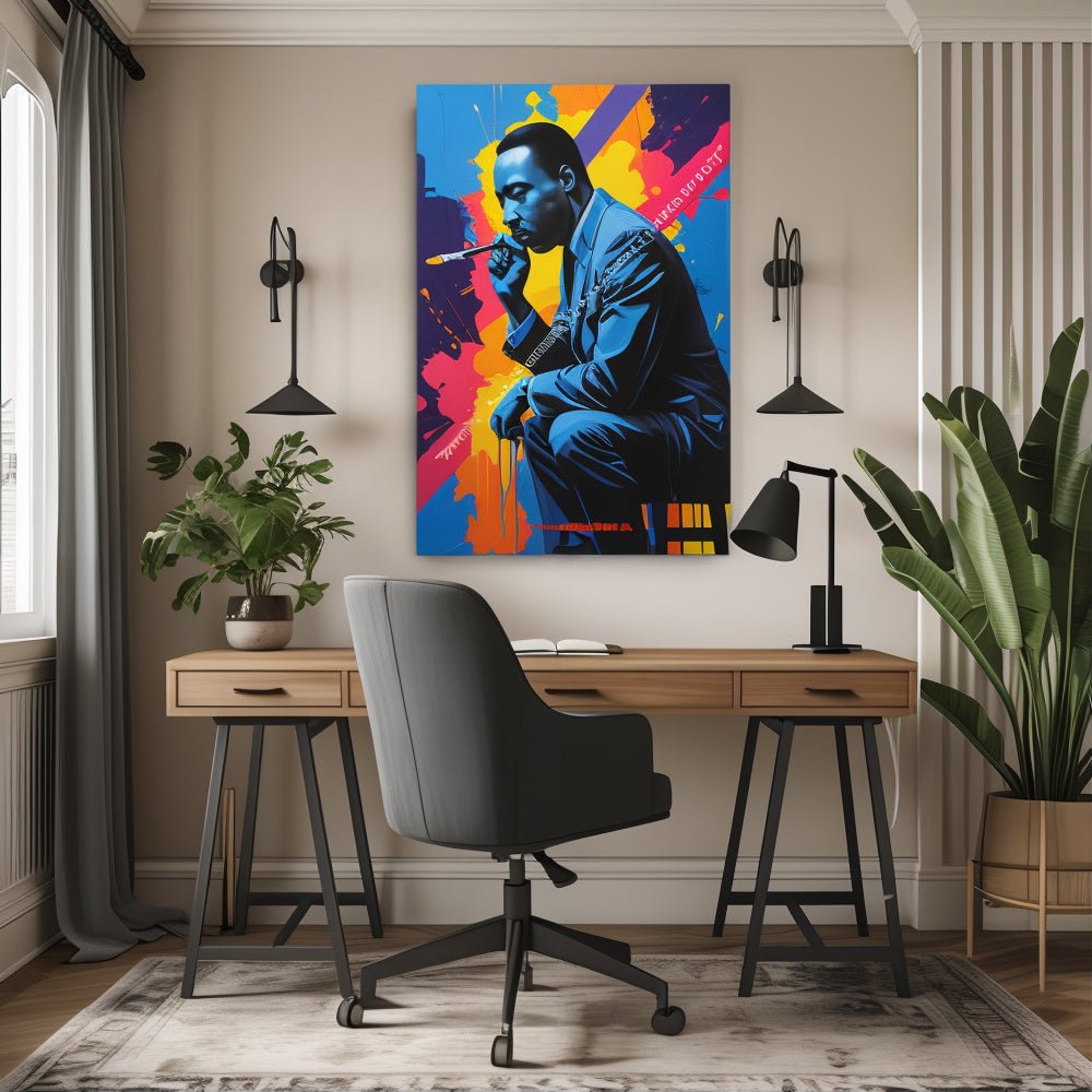 Toile "Martin Luther King – Art de la paix" - Tableau Motivation - Mentset