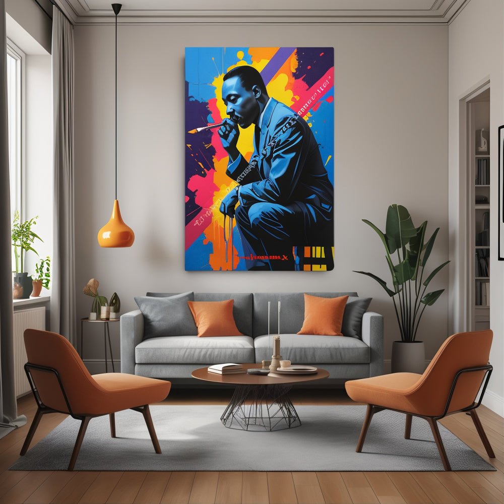Toile "Martin Luther King – Art de la paix" - Tableau Motivation - Mentset