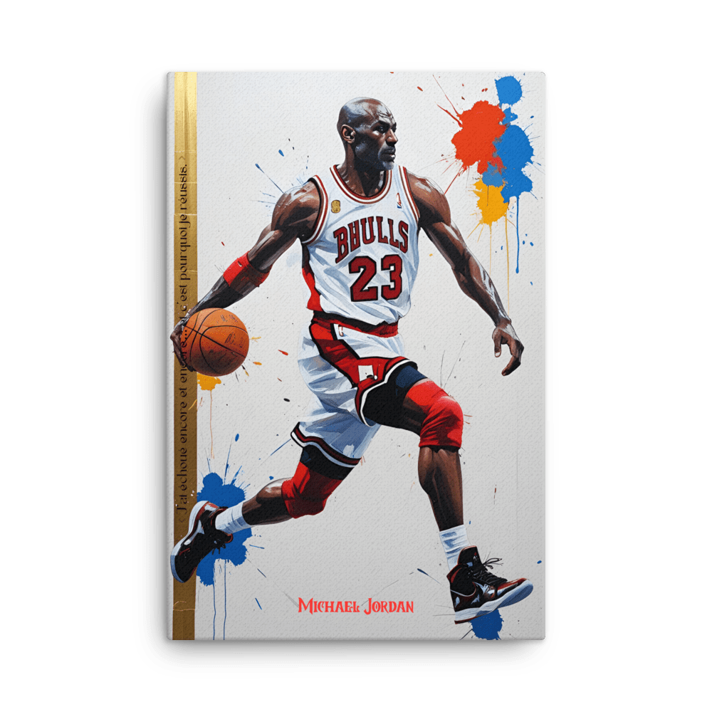 Toile "Michael Jordan – La force de l’échec" - Tableau Motivation - Mentset