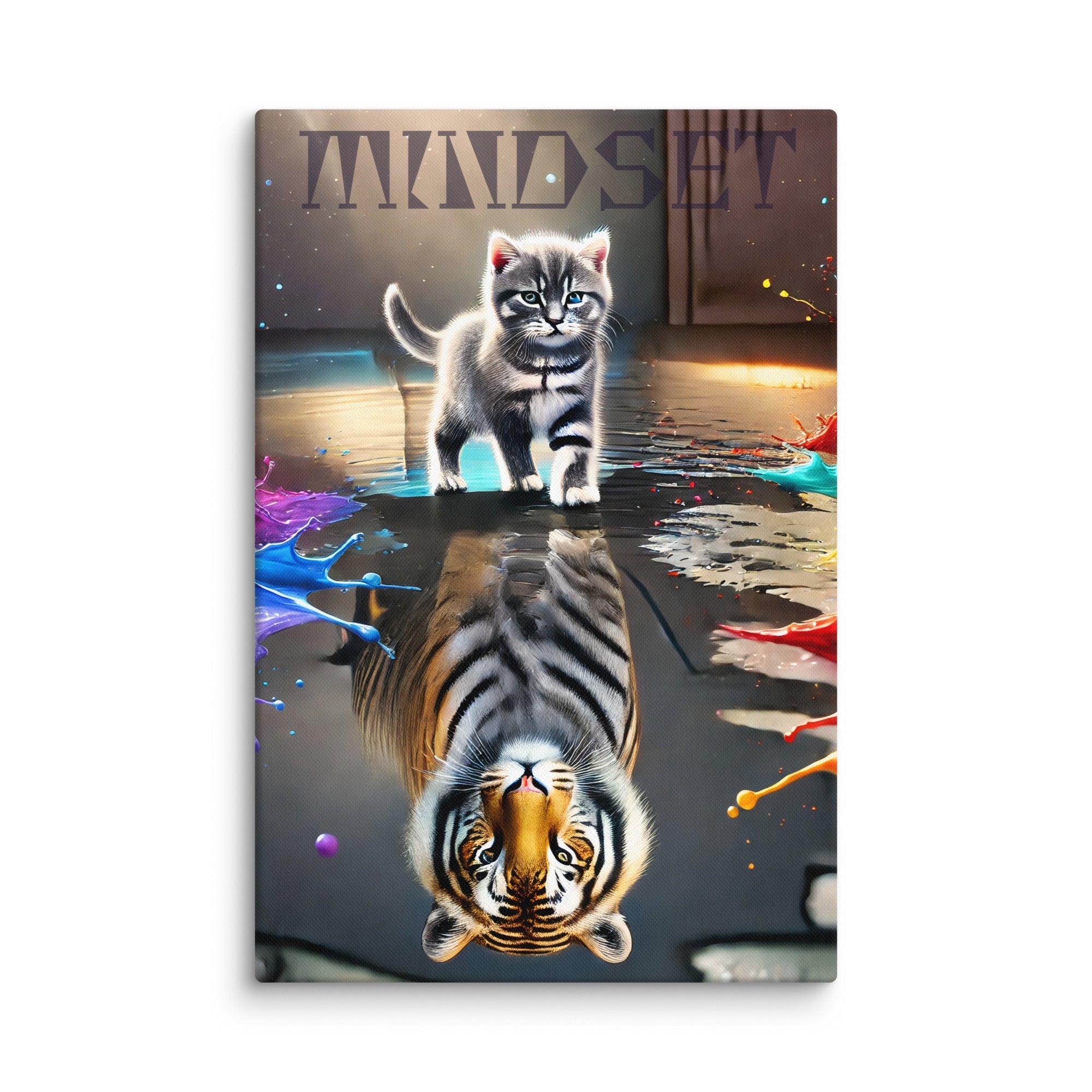 Toile "Mindset" – Le reflet de la puissance - Tableau Motivation - Mentset