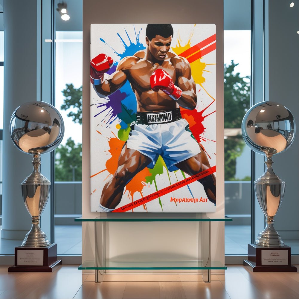 Toile "Muhammad Ali – Le pouvoir de croire" - Tableau Motivation - Mentset
